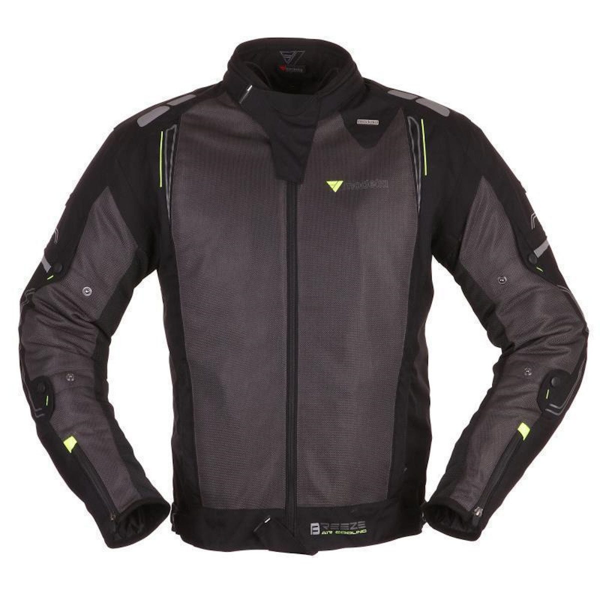 Motorradjacke Modeka Breeze Textiljacke schwarz / dunkelgrau