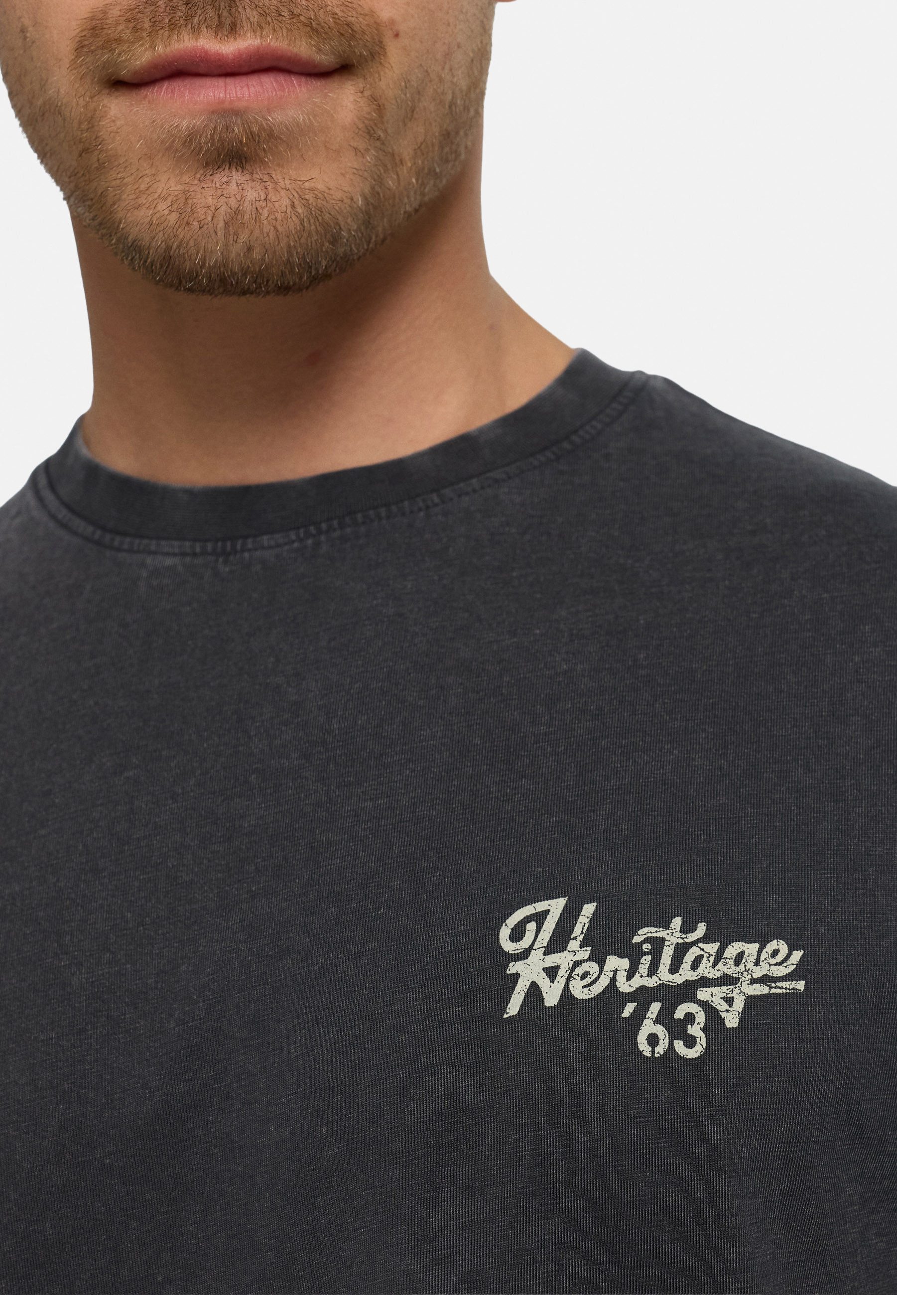 INDICODE T-Shirt Herren INHeritage Herrenshirt mit Print und hohem Tragekomfort – Bild 4 von 5