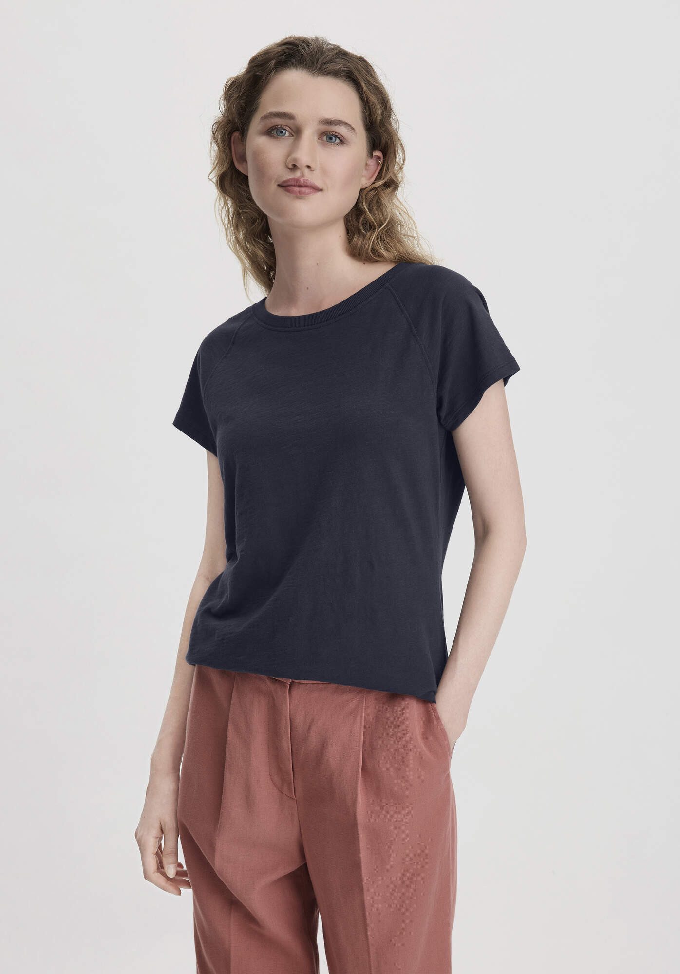 Hessnatur T-Shirt Slub Regular aus reiner günstig online kaufen