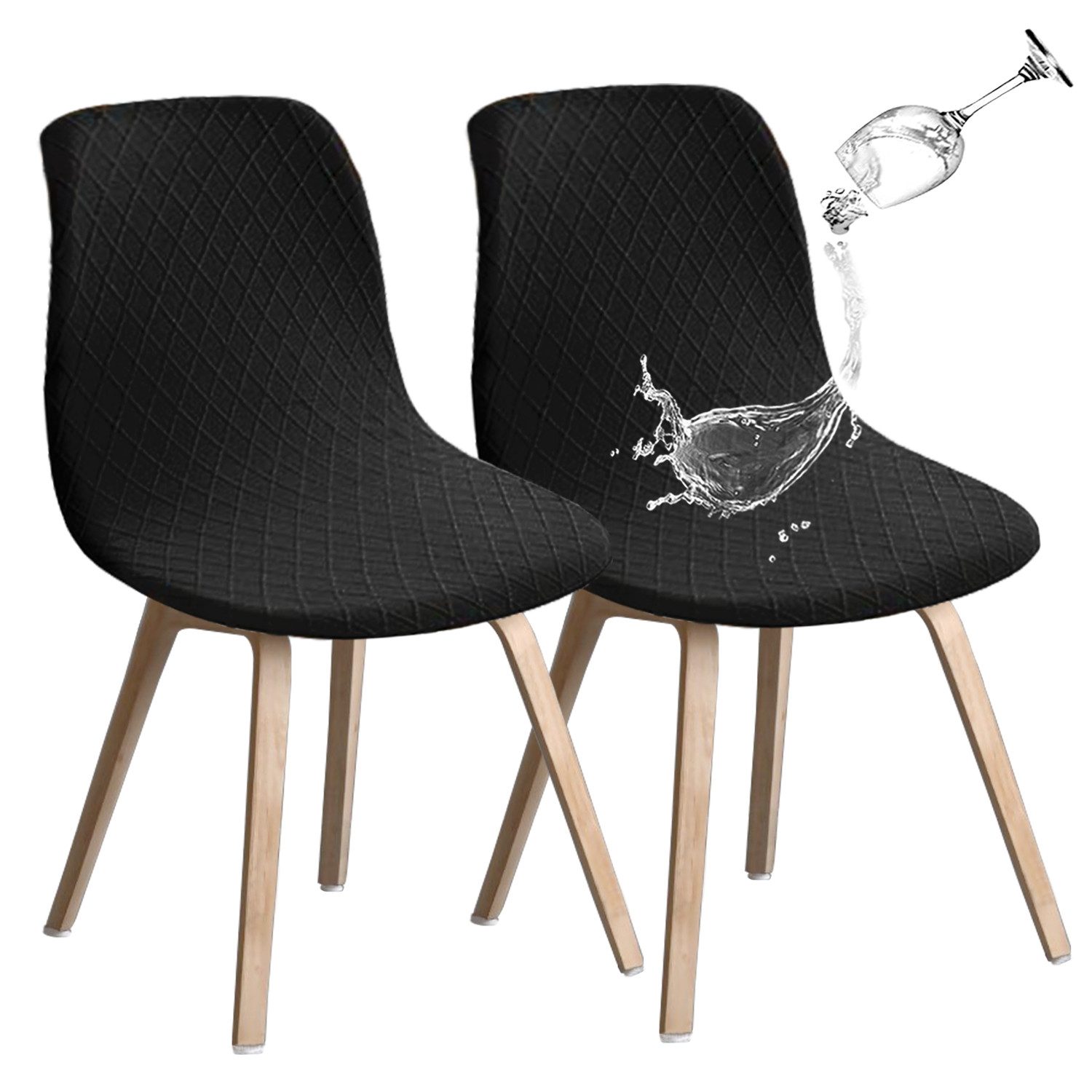 BYSURE Stuhlbezug Stretch Stuhlbezug Jacquard Esszimmerstühlhussen günstig online kaufen