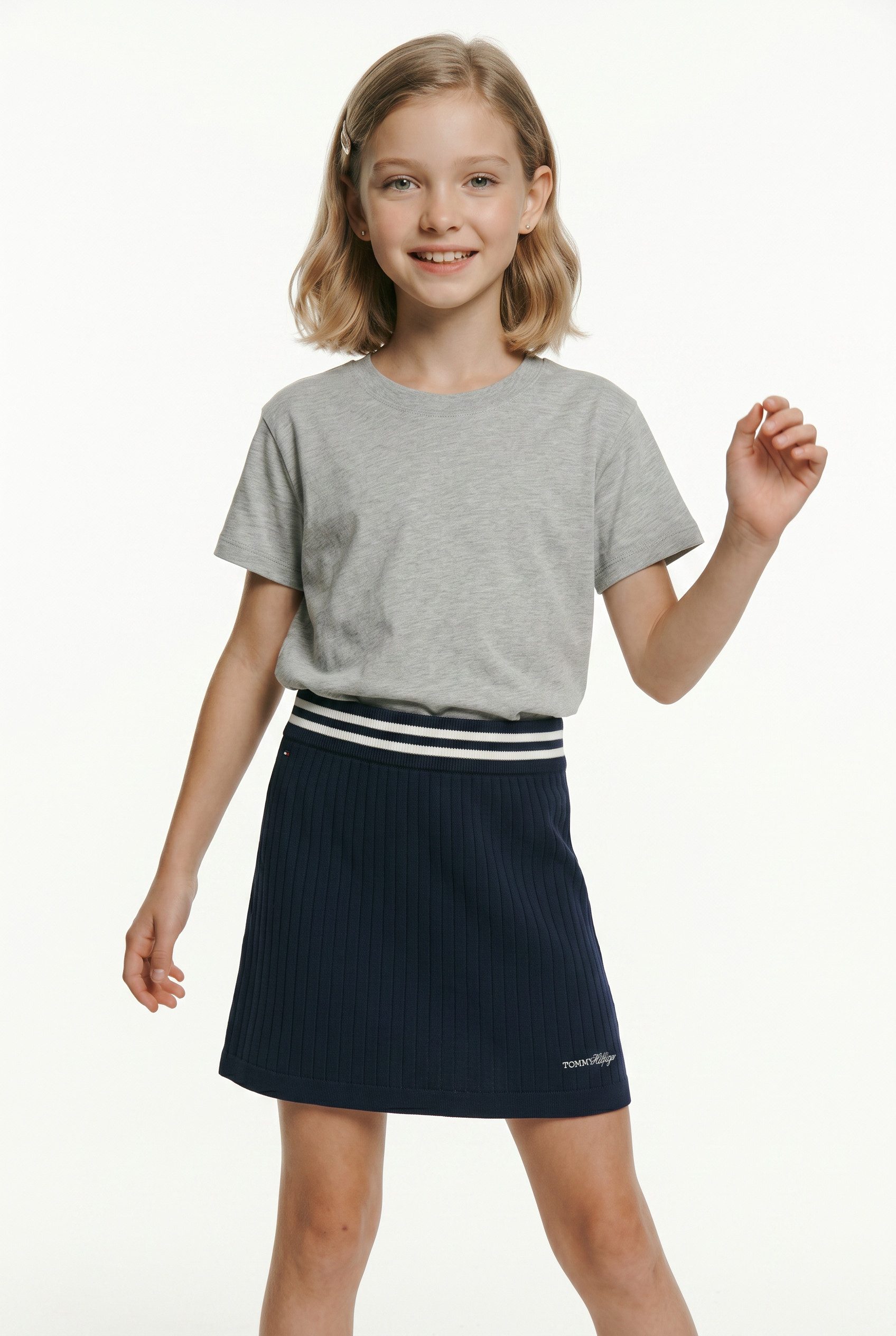 Tommy Hilfiger Sweatrock SWEATER RIB SKIRT Kinder bis 16 Jahre, regular fit