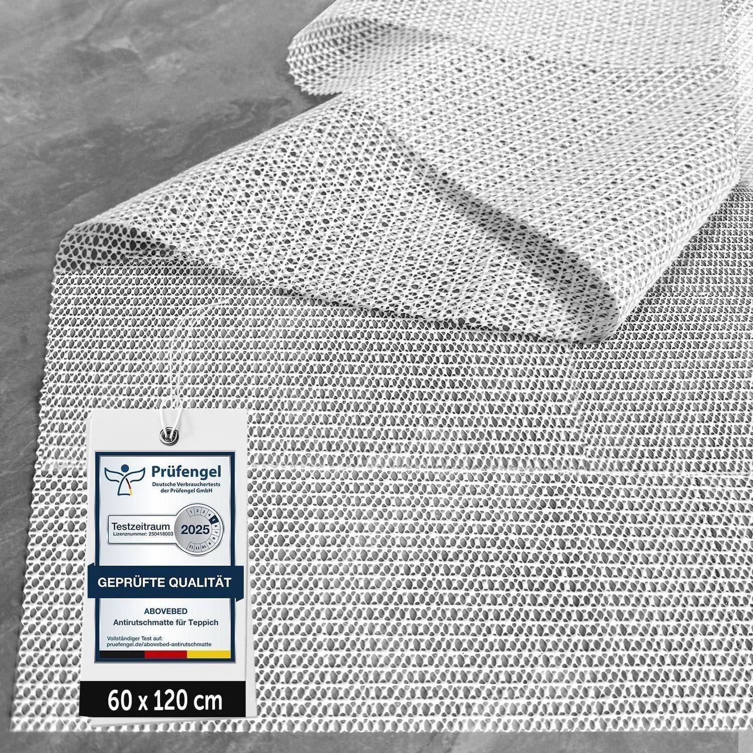LuxusKollektion Antirutsch Teppichunterlage Antirutschmatte Teppich 60 x 120 cm (Rechteckig) Weiß
