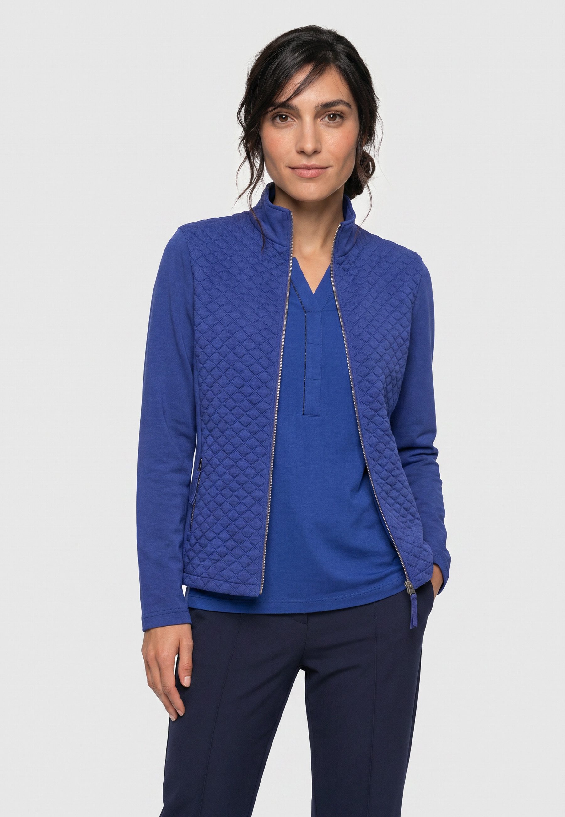 Olsen Kurzjacke mit Stehkragen und Reißverschluss