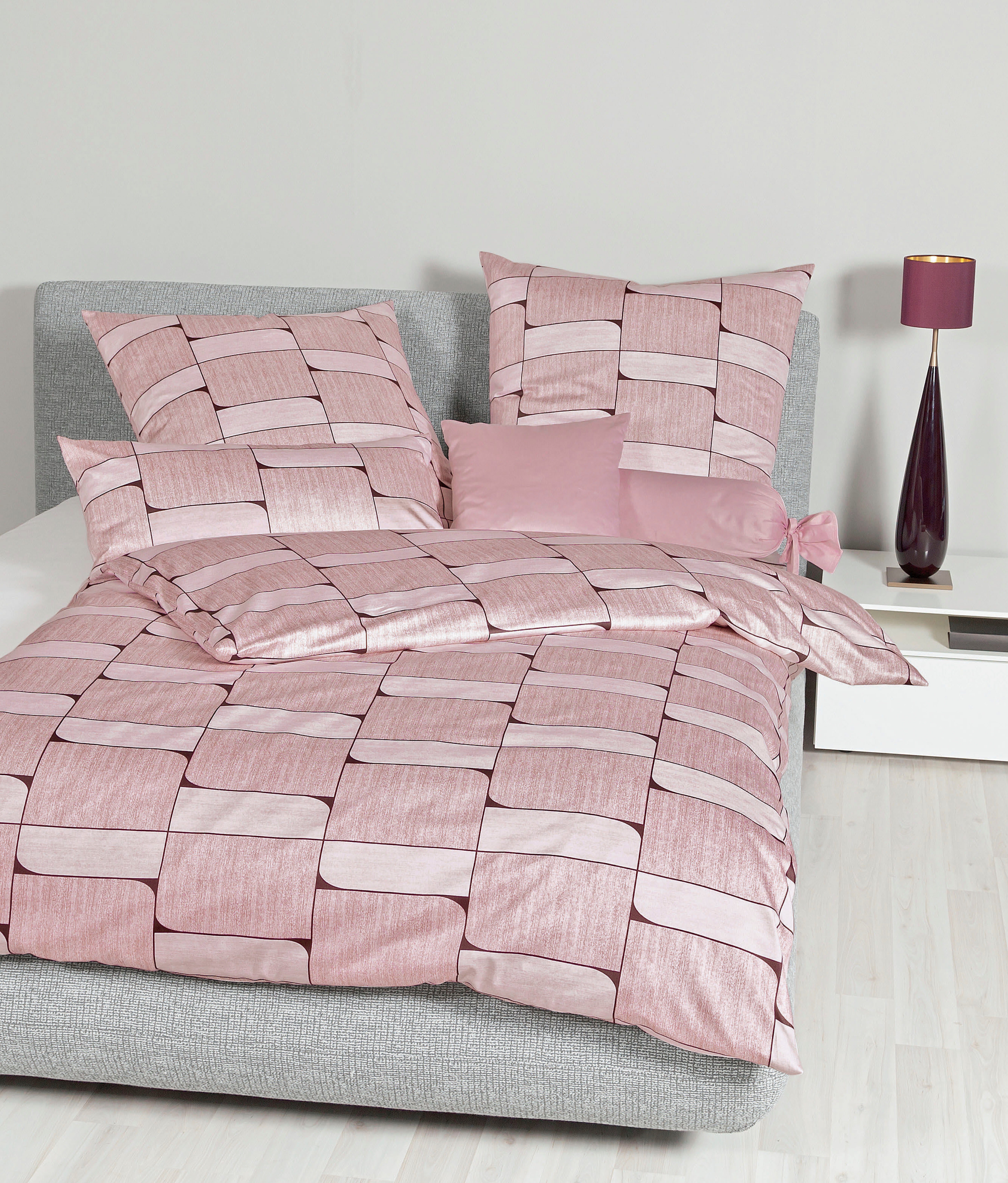 Janine Постельное белье MILANO 45055, Mako-Satin, 2 teilig, mit Reißverschluss