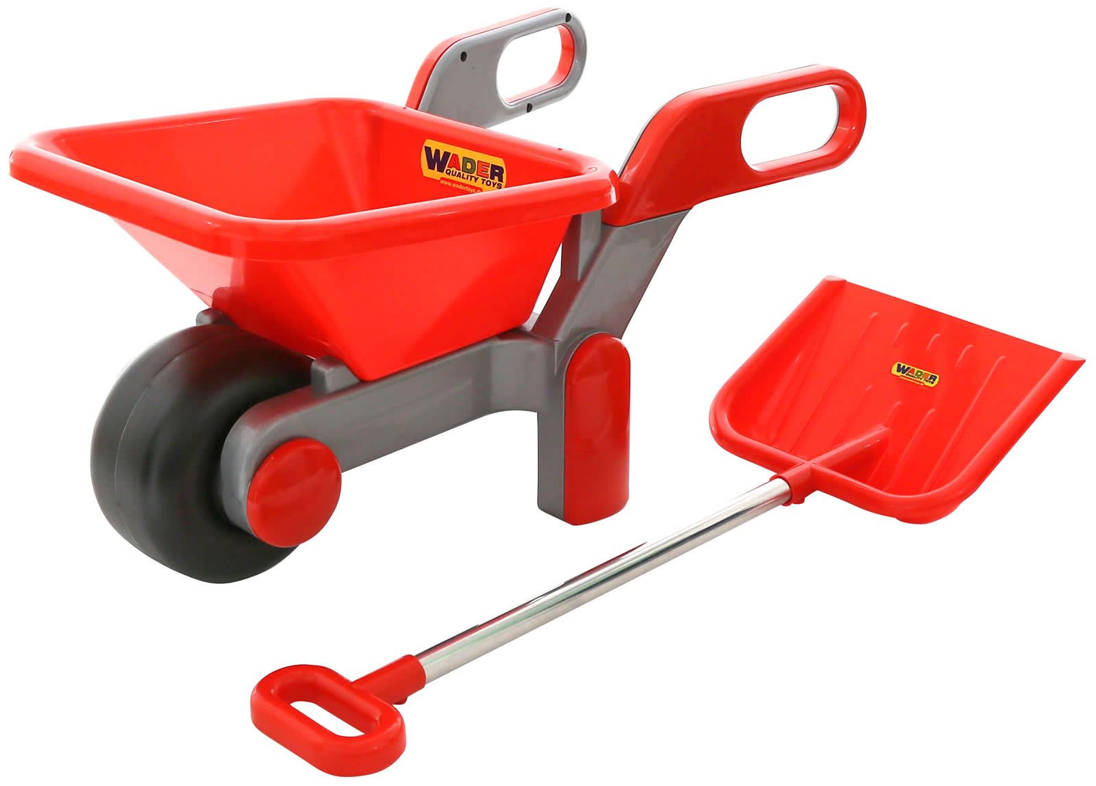 WADER QUALITY TOYS Schubkarre Allroundschaufel Schneeschaufel Schneeschieber Schaufel 70 cm
