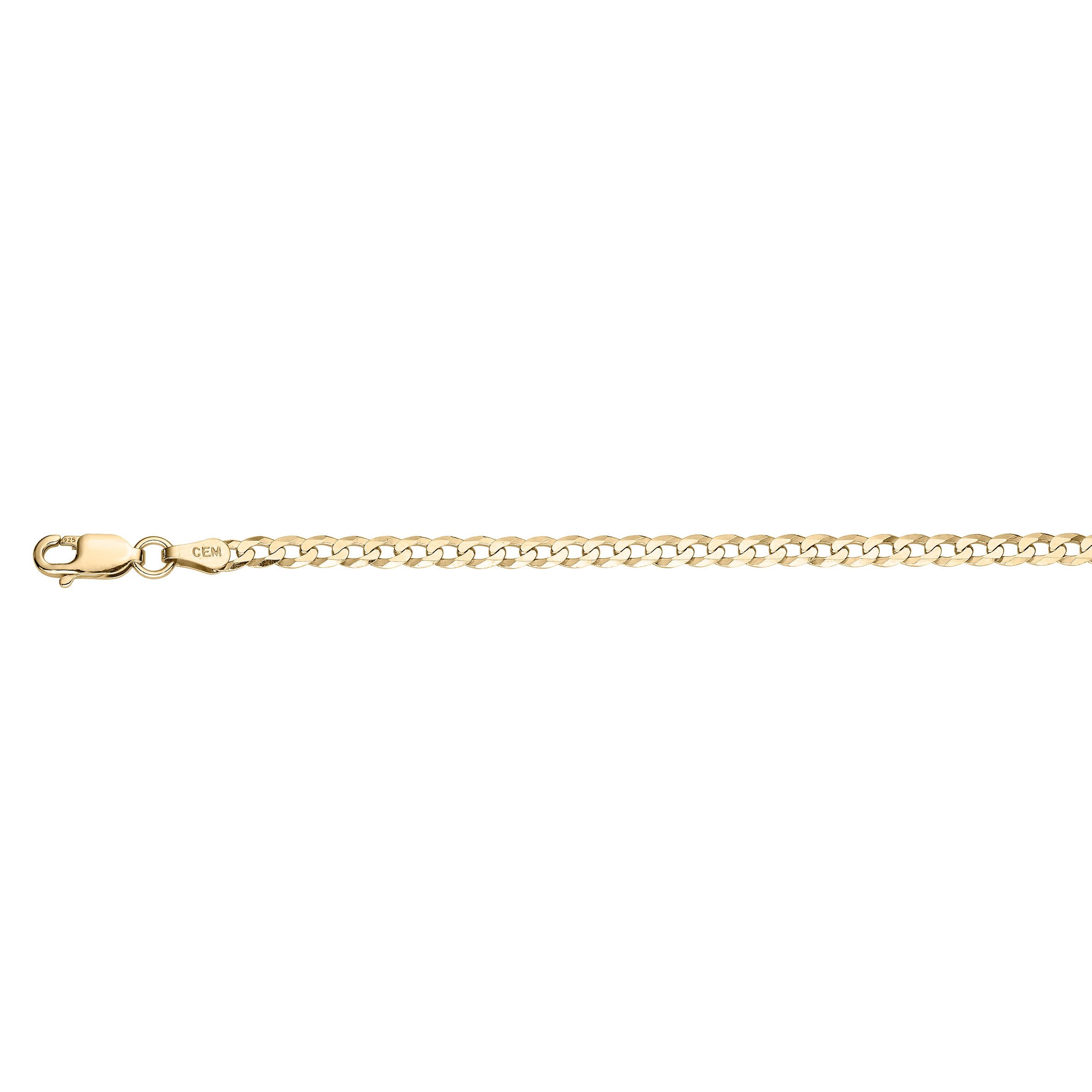 Firetti Armkette Schmuck Geschenk Silber 925 Panzerkettengliederung ca. 3,2 mm breit, Made in Germany