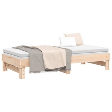 furnicato Bett Tagesbett Ausziehbar 2x(90x190) cm Massivholz Kiefer