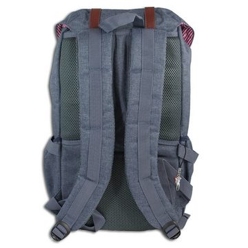 Jennifer Jones Freizeitrucksack Jennifer Jones Wanderrucksack Laptopfach (Wanderrucksack), Damen, Herren Rucksack in blau, ca. 28cm Breite