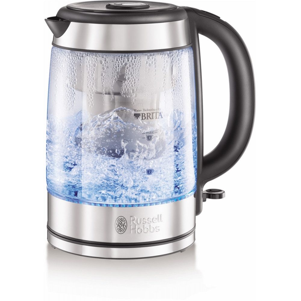 RUSSELL HOBBS Wasserkocher 20760-57 Clarity Wasserkocher Edelstahl/Glas, 1.5 l, 2200 W
