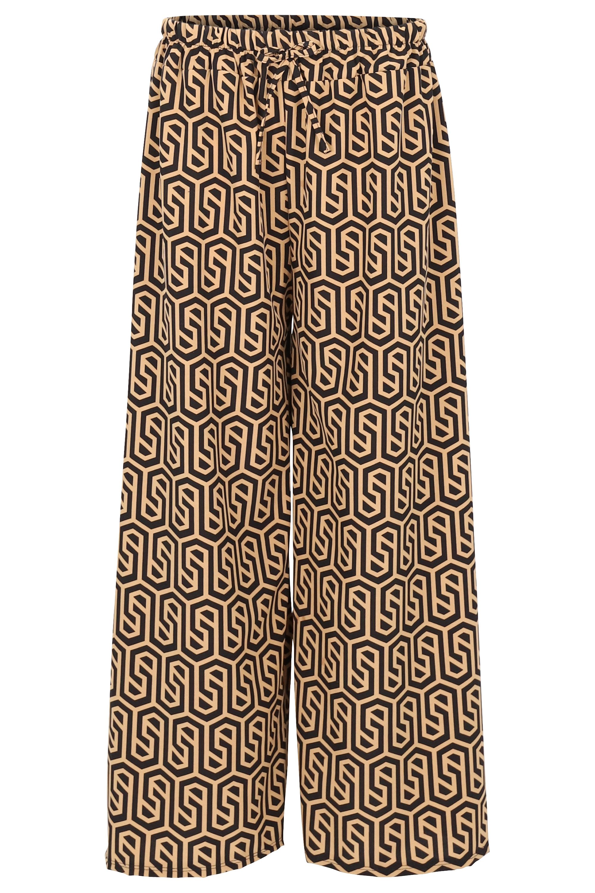 malito more than fashion Palazzohose 2306 lockere Animal Print Sommerhose günstig online kaufen