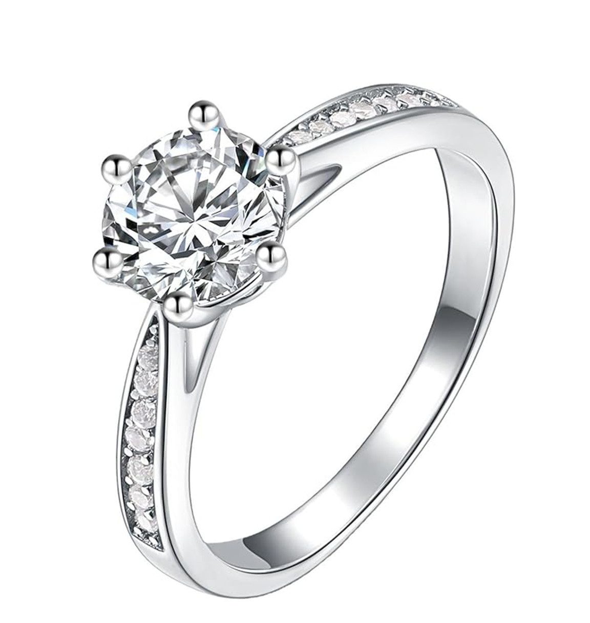 Jumpeak Trauring Promise ring, Labordiamant,1ct,D,VS1,3EX,Damen-Diamantring, Geschenke für Damen, Hochzeitsgeschenke,Heiraten, Ostern Geschenk