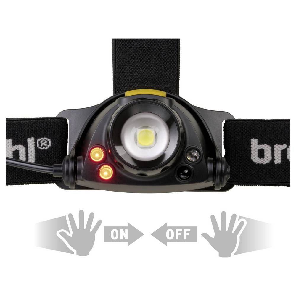 Brennenstuhl LED Stirnlampe LuxPremium LED Akku Sensor KopflampeIP44, 400lm 1177310010