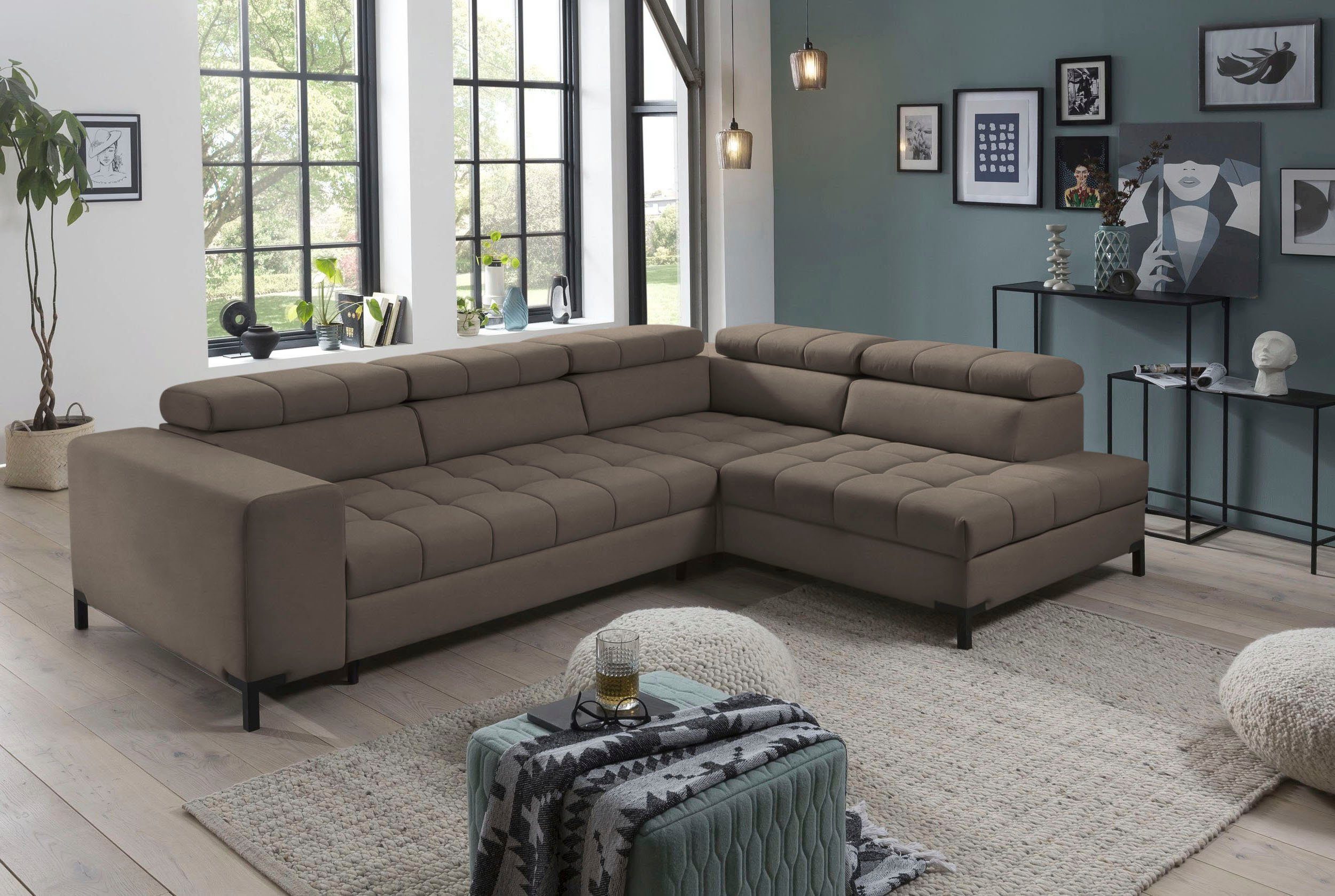exxpo - sofa fashion Ecksofa "Bocco, hochwertige Verarbeitung, toller Sitzk günstig online kaufen