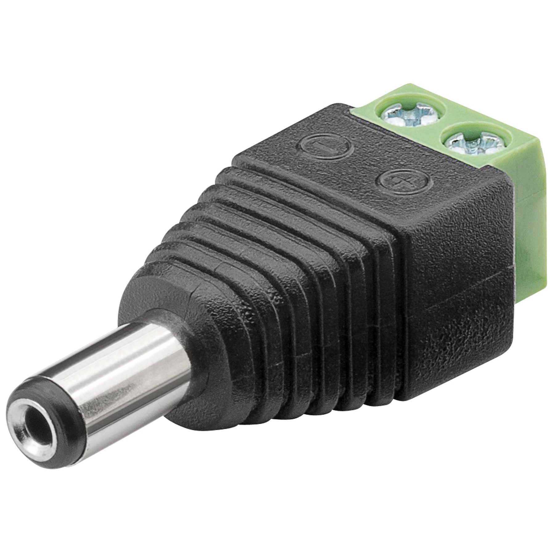 Goobay Stoßverbinder GOOBAY Terminal Block 76747, 2-pin auf DC-Stecker (5.50x2.10 mm)