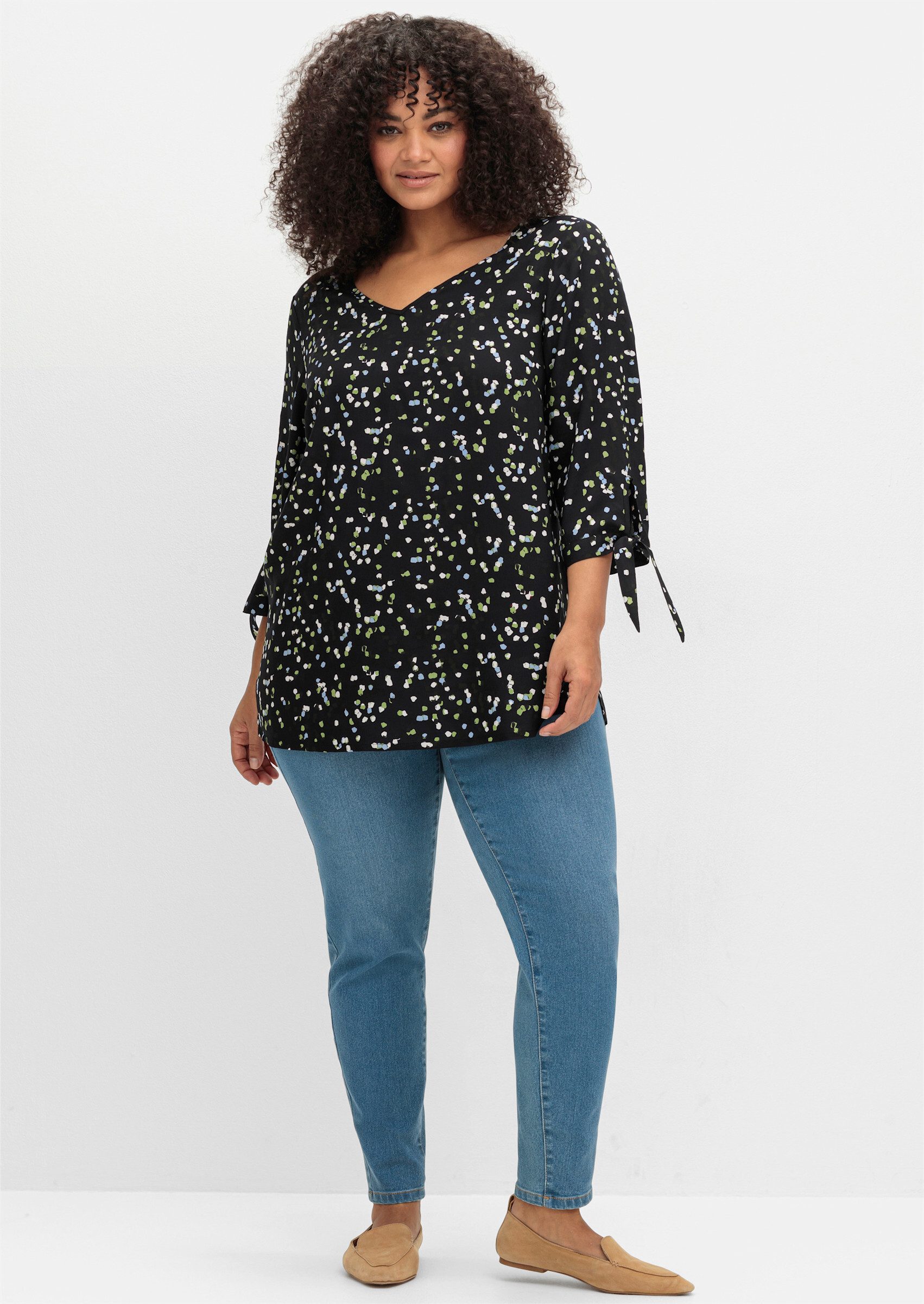 Sheego Klassische Bluse Tunika . günstig online kaufen