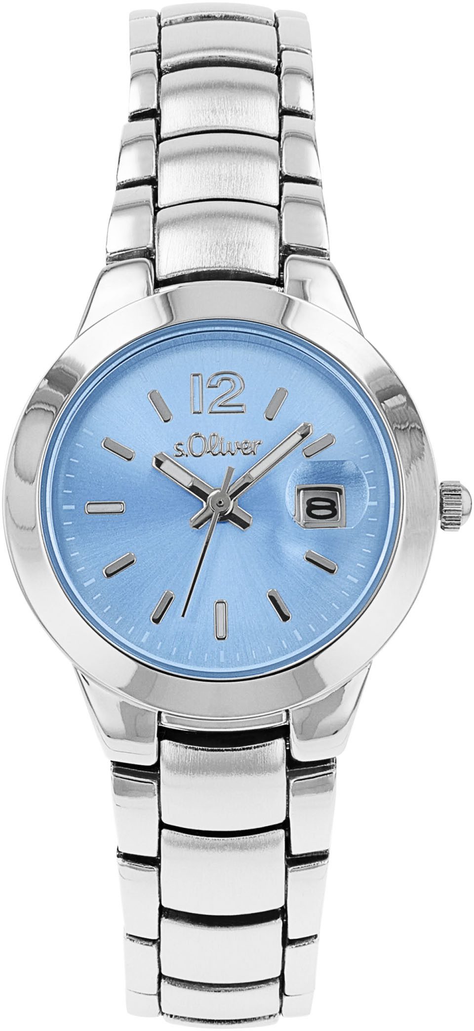 s.Oliver Quarzuhr 2038592, Armbanduhr, Damenuhr, Datum, analog günstig online kaufen