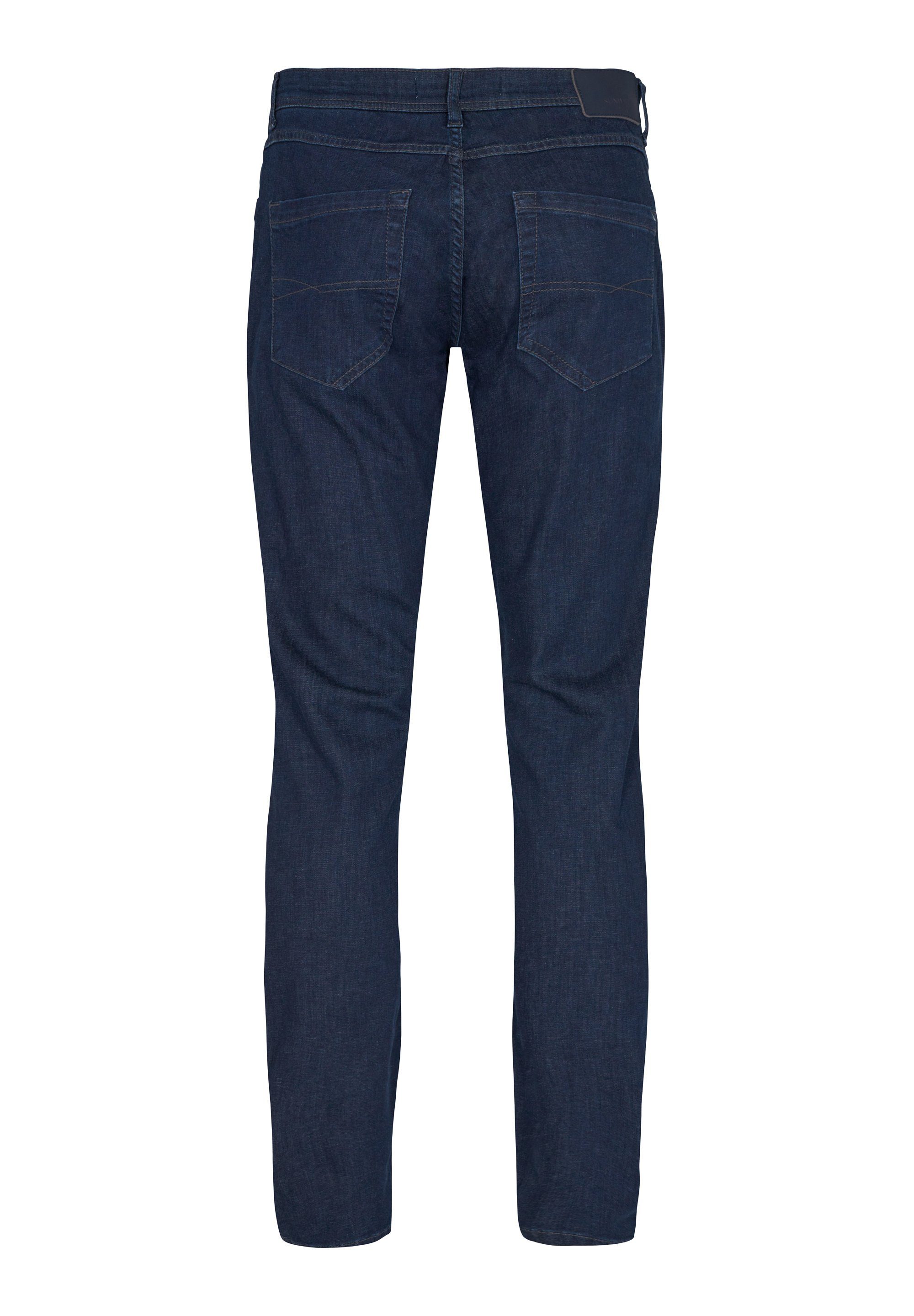 Fitted Straight-Jeans dark in navy Super Fit Stretch SUNWILL