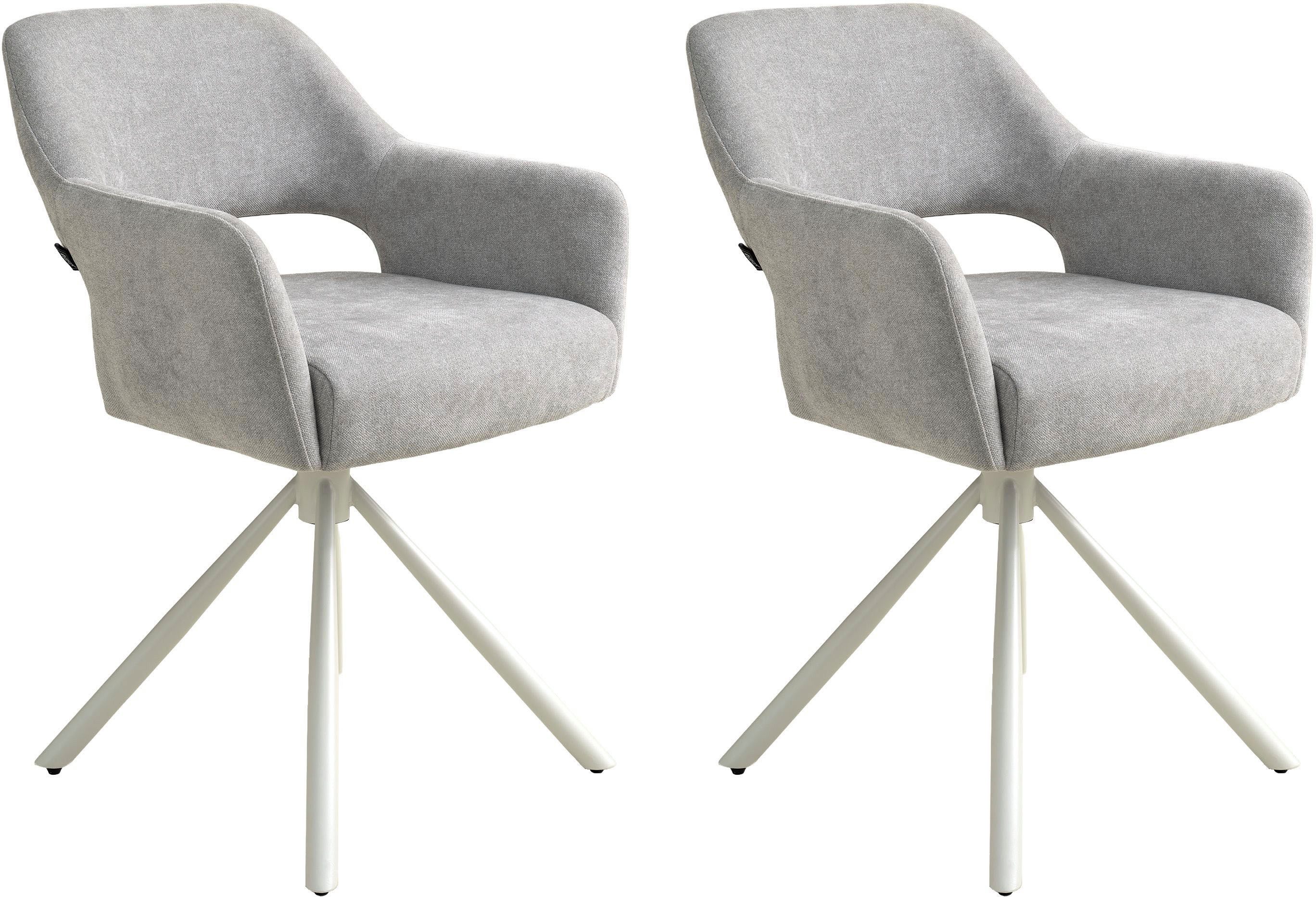 SCHÖNER WOHNEN-Kollektion Esszimmerstuhl STAVANGER, 360° drehbar mit Rückholfunktion, mit Taschenfederkern, Bezug Webstoff, Untergestell pulverbeschichtet