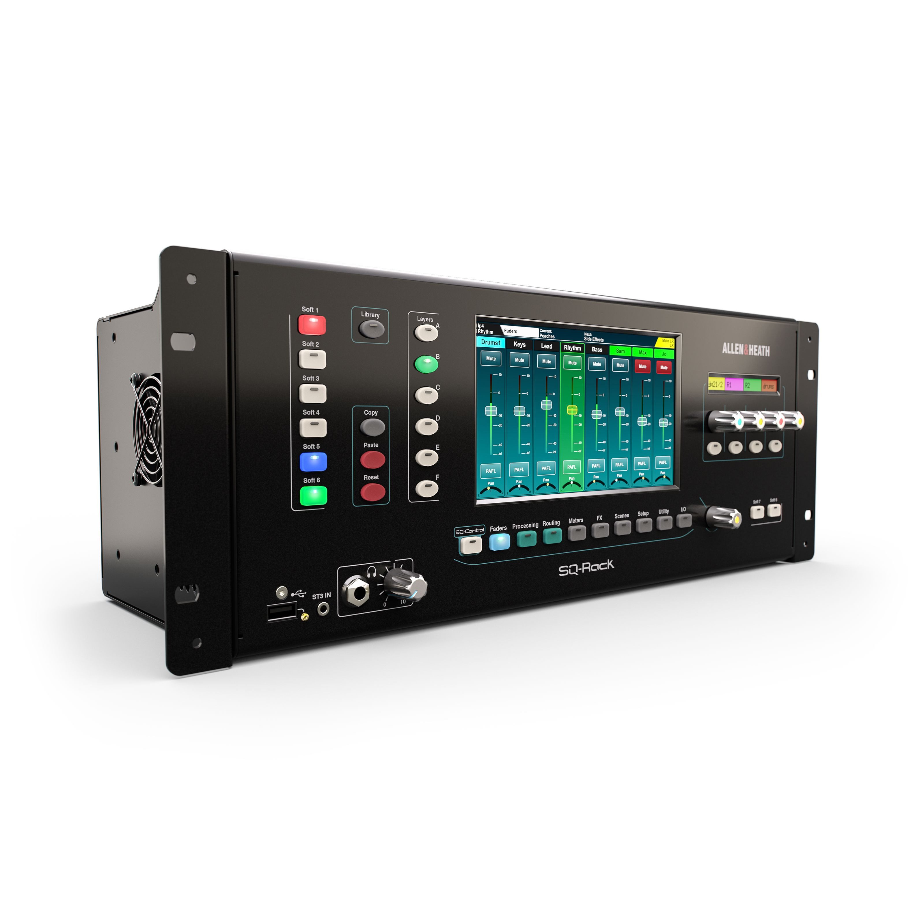 Allen & Heath Mischpult, (PA Mischpulte, Digital Mixer), SQ-Rack - Digital Mixer