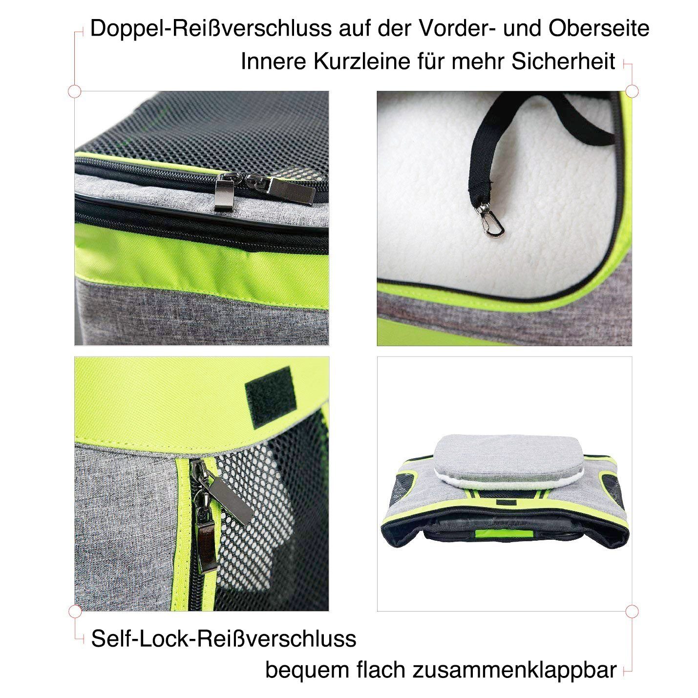 Thumbnail - Abistab Pets Tiertransporttasche Rucksack für Katze und Kleine Hunde, ‎28 x 33 x 44 cm bis 5,00 kg, hoher Tragekomfort K...