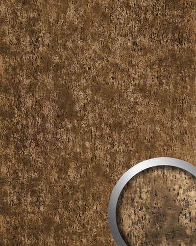 Wallface Wandpaneel »17233-SA«, BxL: 100x260 cm, 2.6 qm, (Dekorpaneel, Wandverkleidung im Vintage Look) selbstklebend, Bronze, braun, schwarz, strukturiert