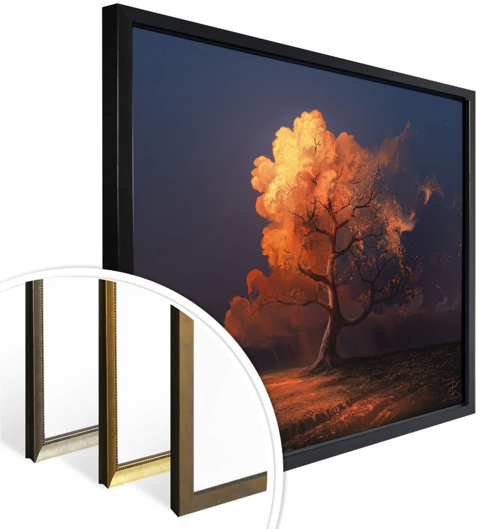 Wall-Art Poster Surrealismus (1 Wandposter Wandbild, Bild St), Herbst, Bild, Poster, Landschaft Später