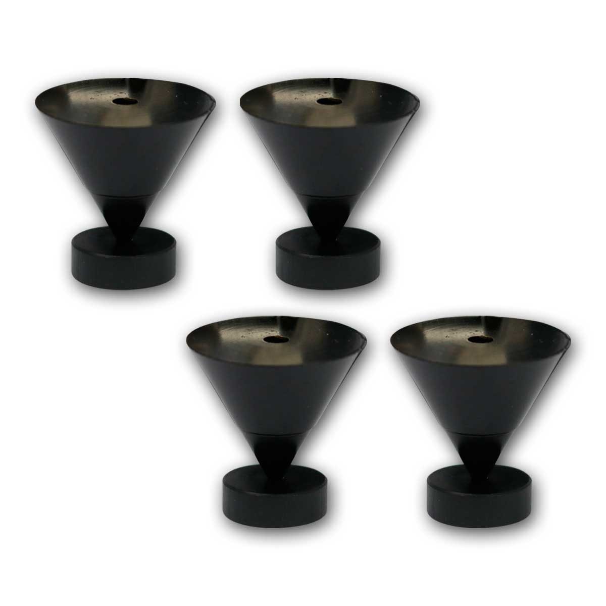 Dynavox Dämpfer 4er Set Sub-Watt-Absorber, 22-24mm, Schwarz