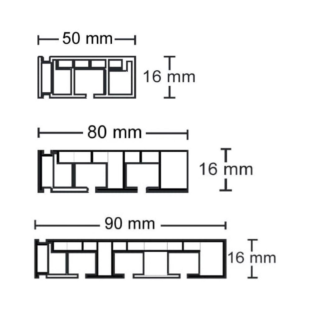 Garduna Gardinenstange Kunststoff Gardinenschiene, 1-/2-/3-läufig, weiß, 1-läufig, gebohrt, Kunststoff – Bild 5 von 5