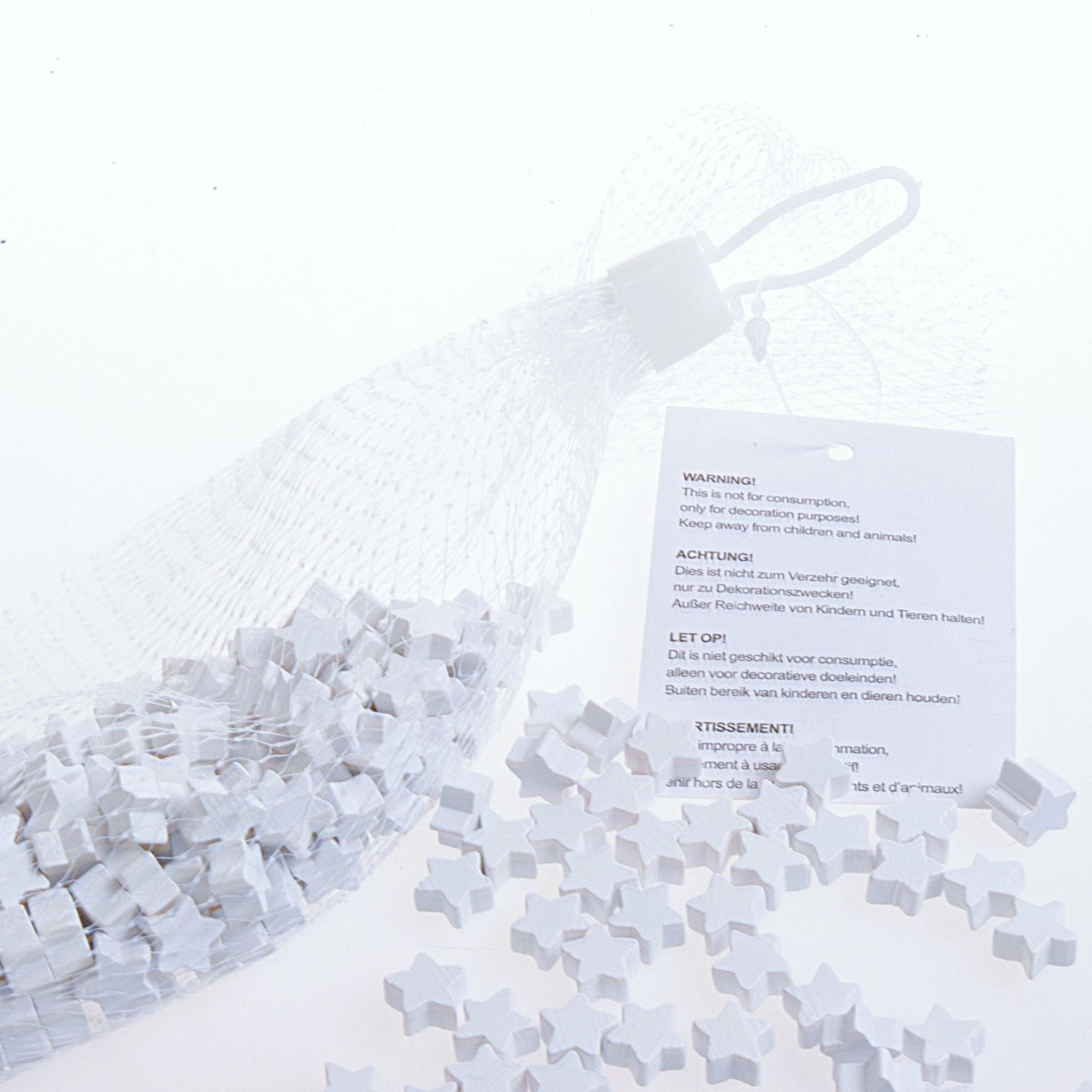 Deko AS Streudeko Streusterne in Antikweiß - ca. 1cm Ø - 1 Beutel mit 200 Stk., (200-tlg), wiederverwendbar