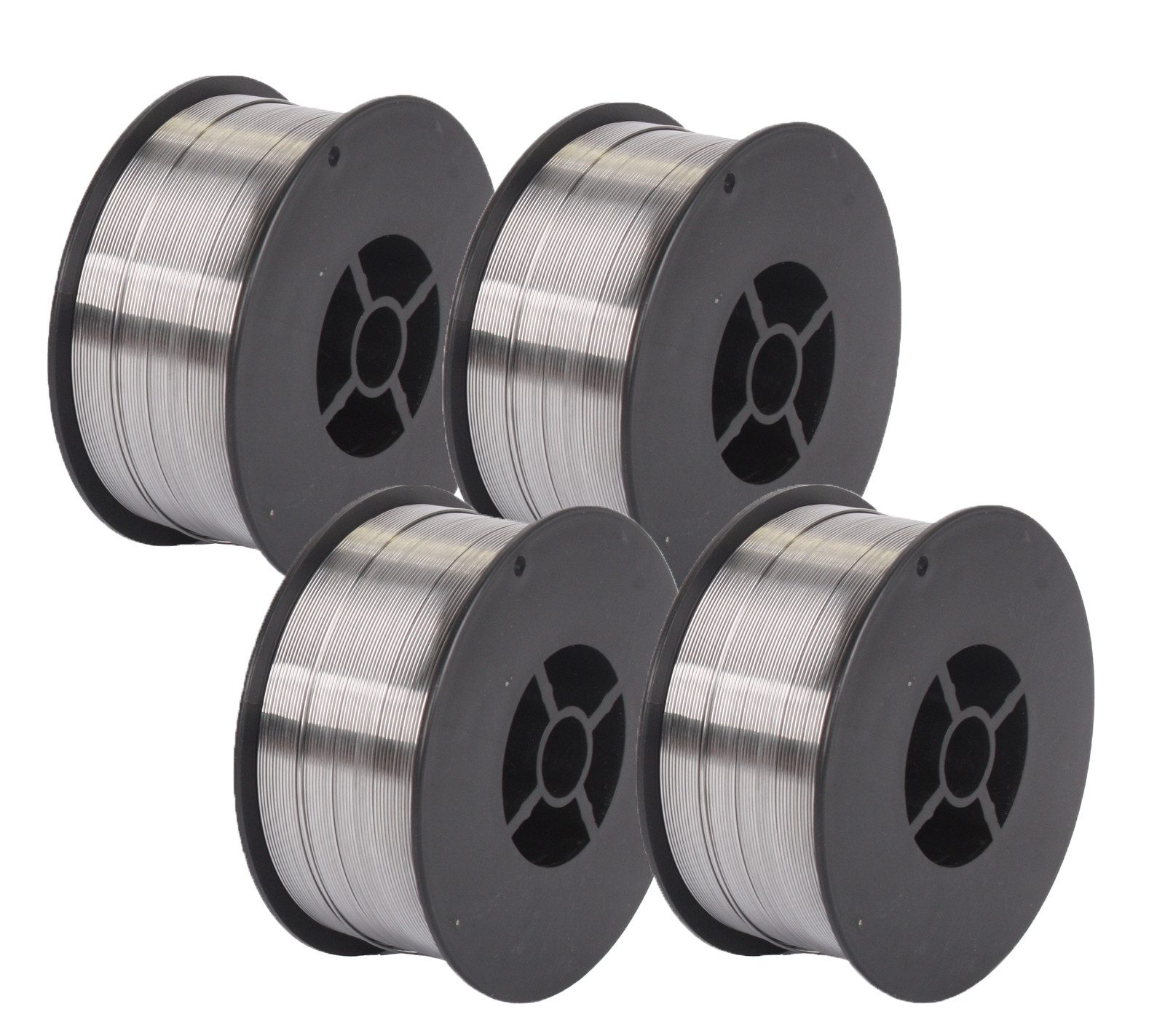 WELDINGER Schweißdraht Viererpack Fülldraht 0,6 mm D100 1 kg (MIG/MAG-Schweißdraht NoGas), (Set, 4St), selbstschützend