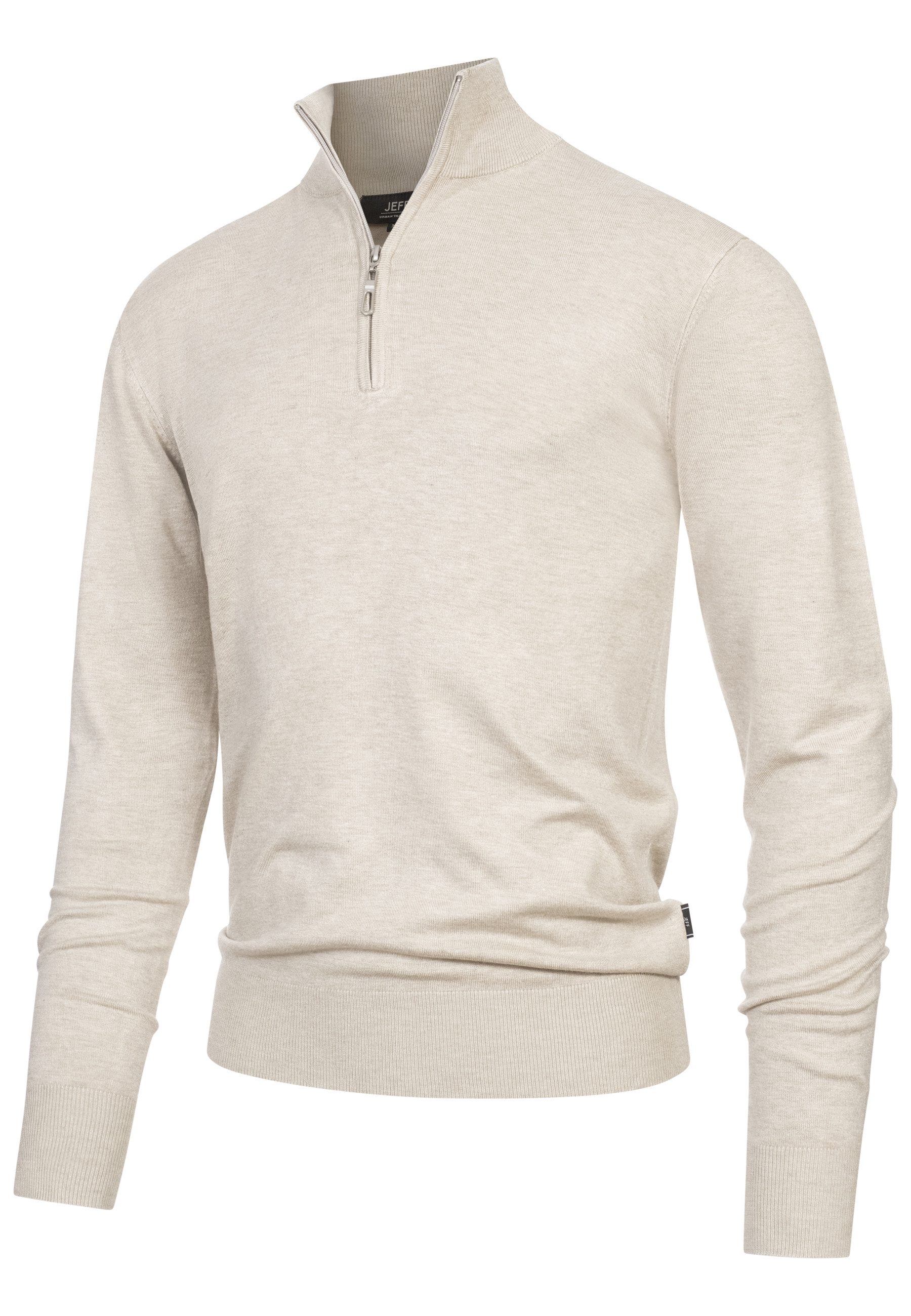Jeff Strickpullover Frankie Feinstrickpullover mit Stehkragen günstig online kaufen