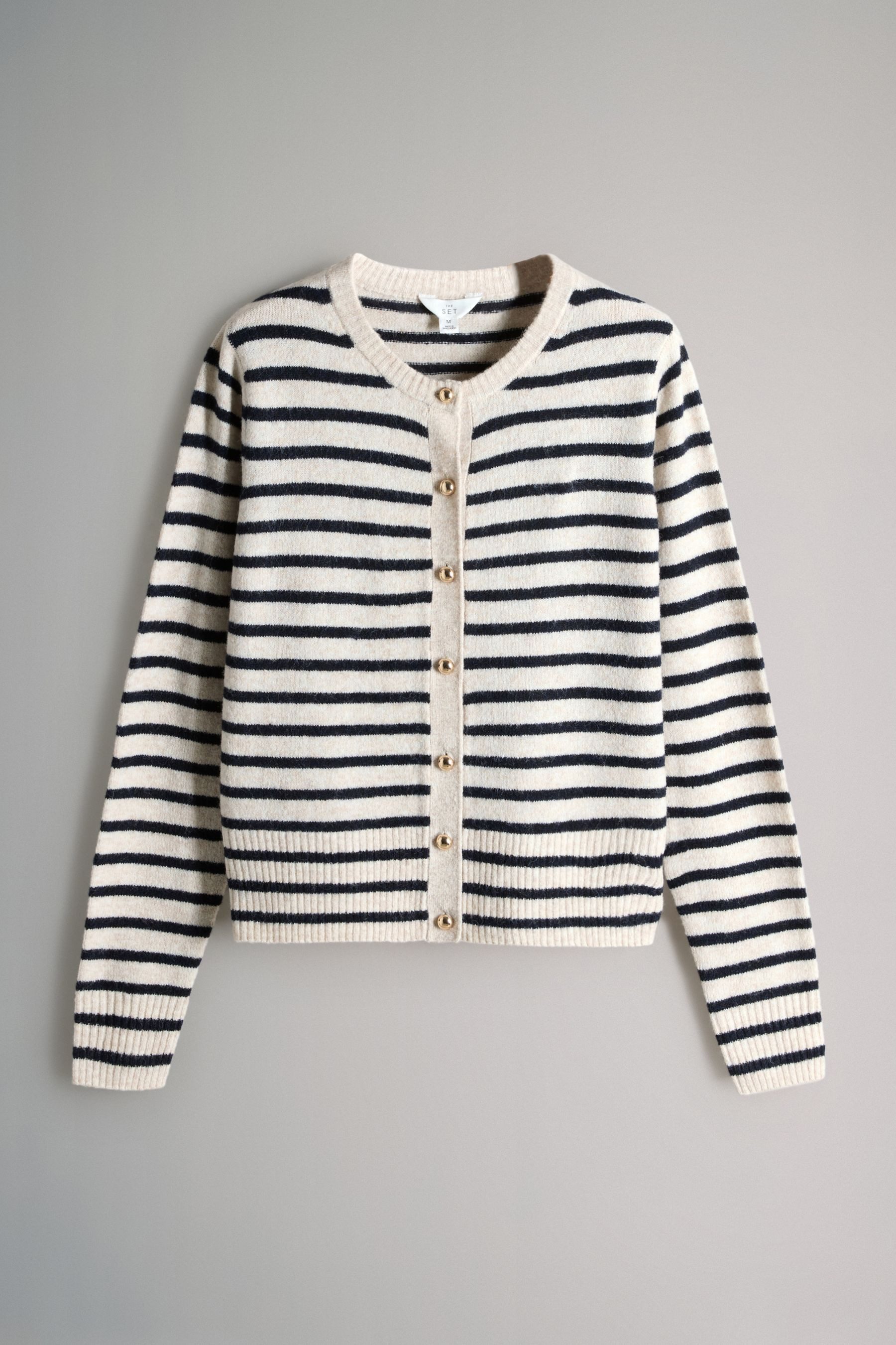 The Set Strickjacke The Set Strickjacken mit Wollanteil, 2er-Pack (2-tlg) günstig online kaufen