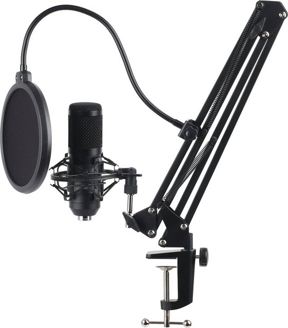 Hyrican Mikrofon »USB Streaming Mikrofon Set ST SM50 mit Mikrofonarm, Spinne Popschutz«  - Onlineshop OTTO