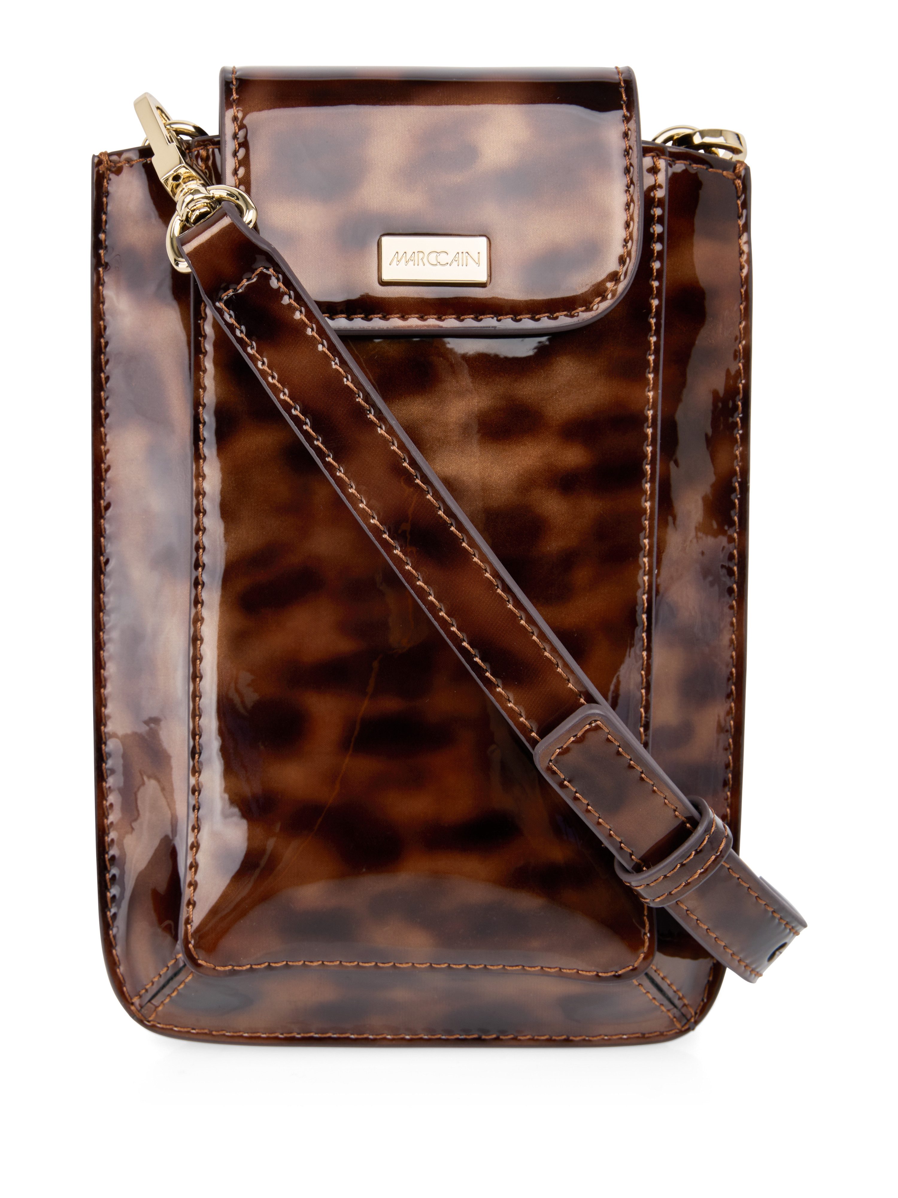Marc Cain Mini Bag, Damen Handtasche, Handytasche mit Logoschriftzug