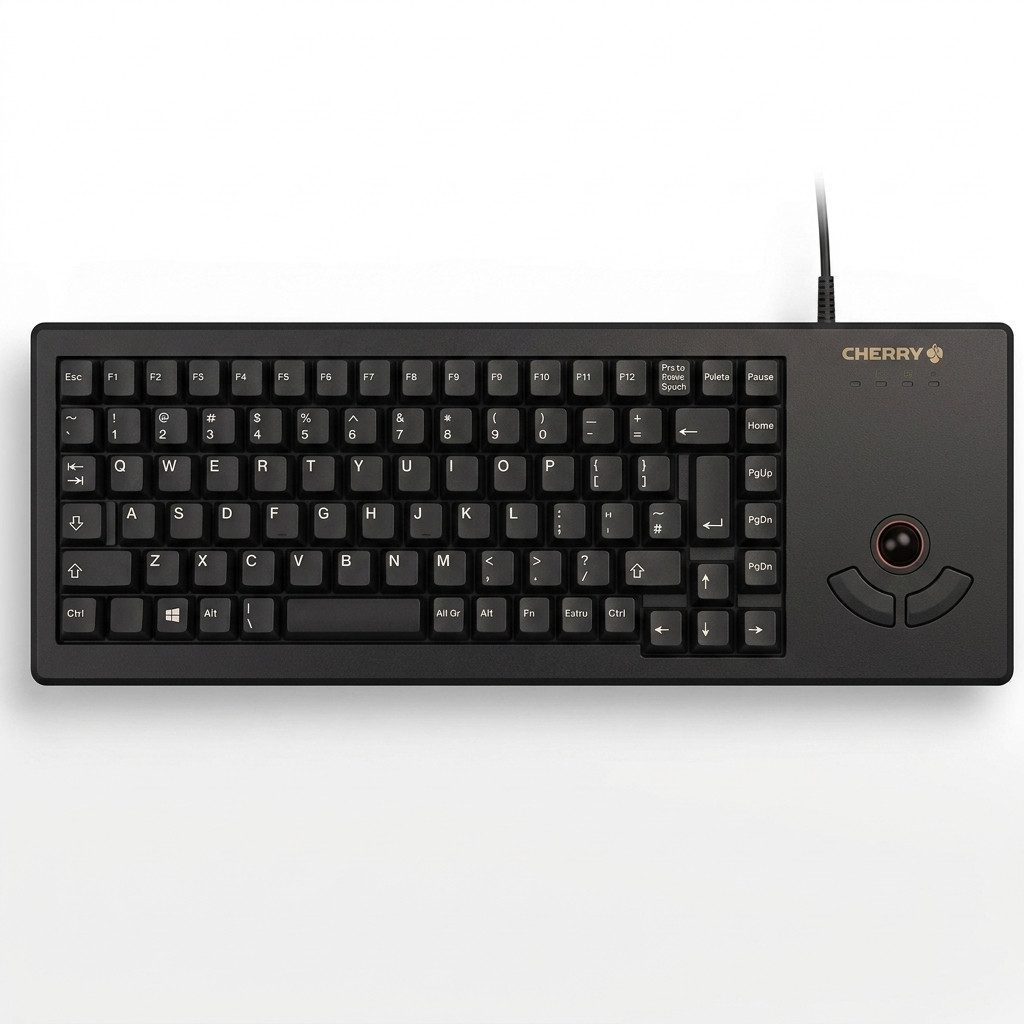 Cherry CHERRY G84-5400 FR-Layout schwarz USB Tastatur mit Touchpad