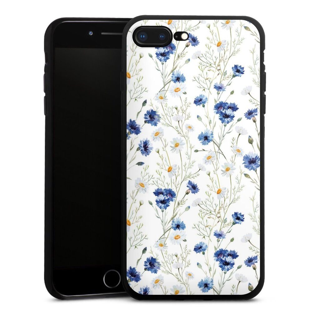 DeinDesign Handyhülle Muster Blume Blumen Flower Pattern 6, Apple iPhone 8 Plus Silikon Hülle Bumper Case Handy Schutzhülle