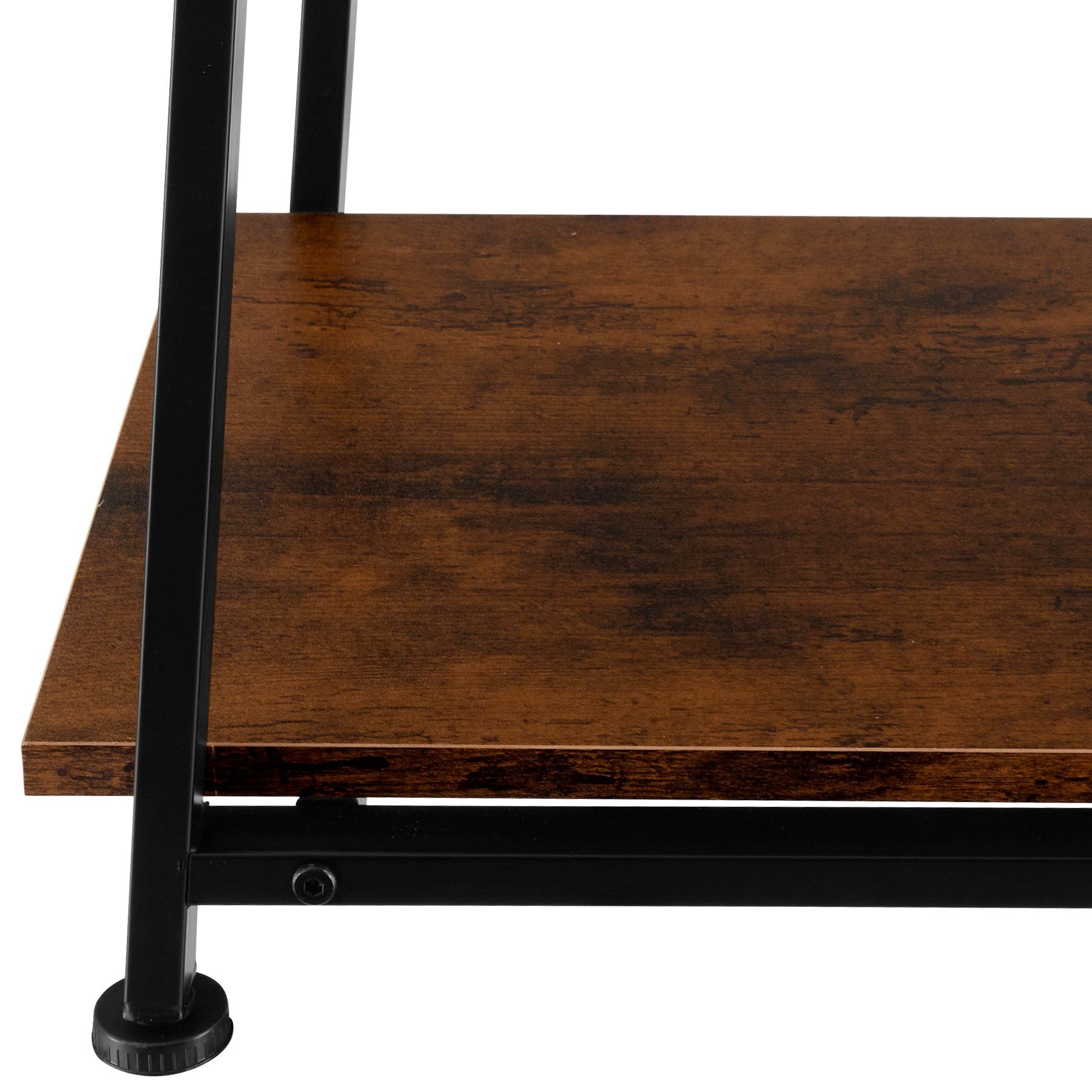 tlg) Paisley Holz Industrial tectake Schreibtisch (1-St., rustikal 1 dunkel,