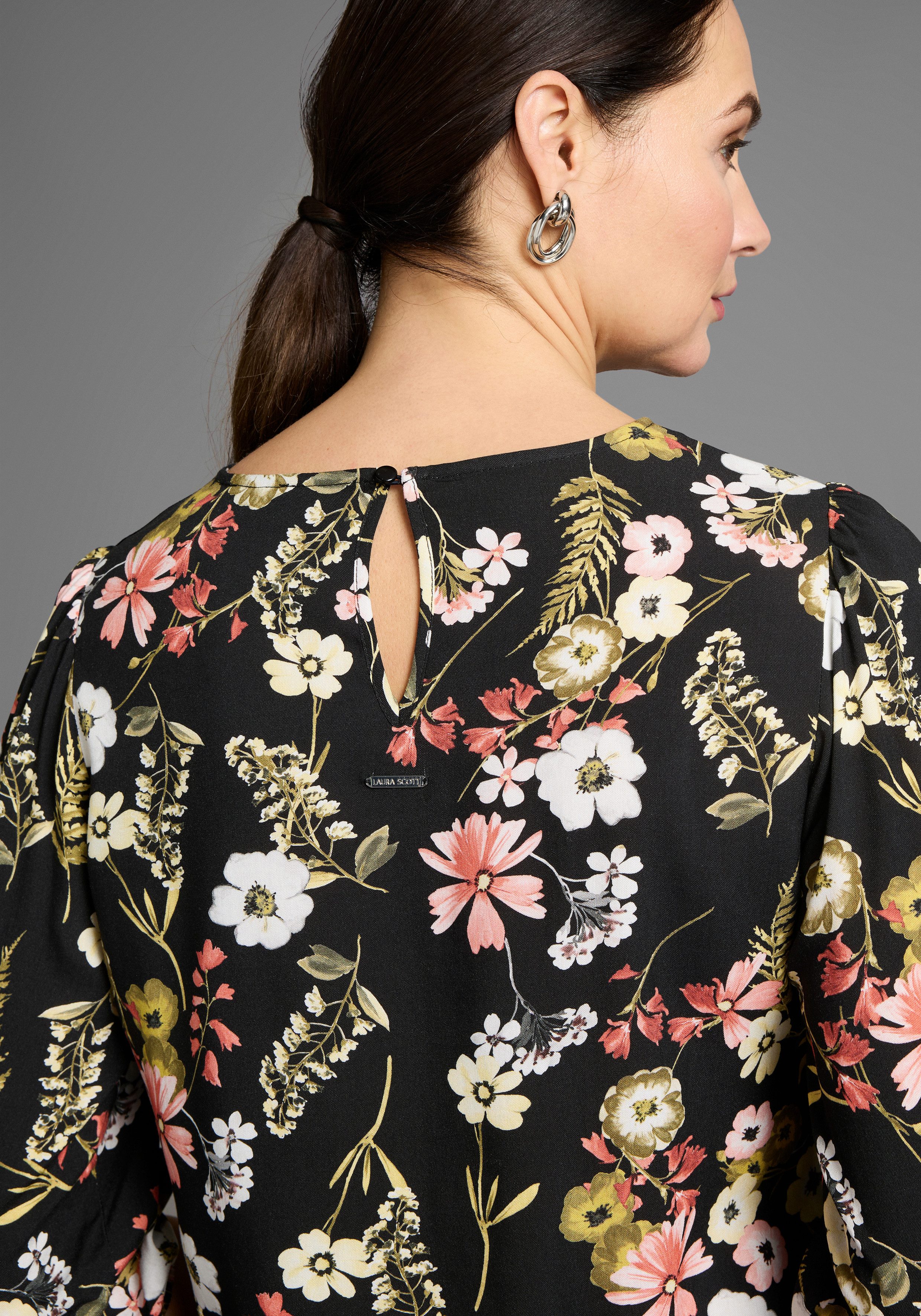 Laura Scott Druckbluse mit femininen Blumen-Print