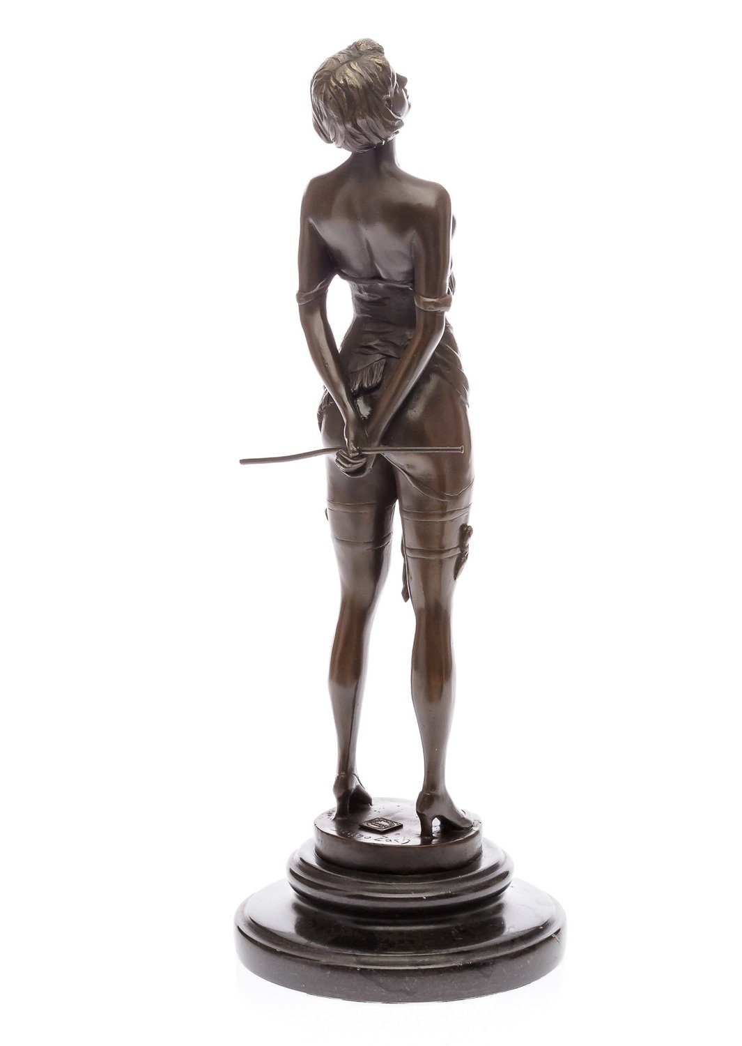 Skulptur Akt Bruno Bronzeskulptur Reitgerte (1891-1945) Aubaho Skulptur Zach Domi nach