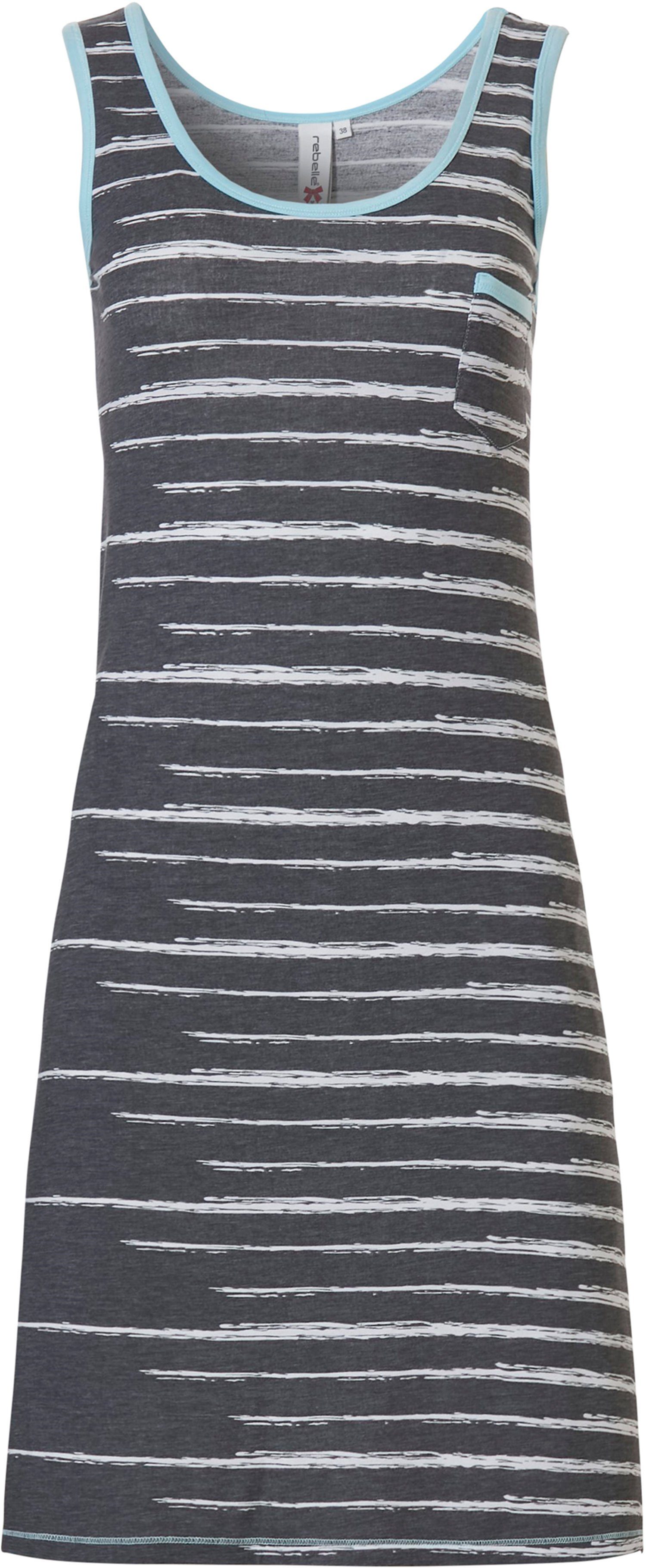 Rebelle Nachthemd Damen Schlafshirt ohne Arm (1-tlg) Modisch