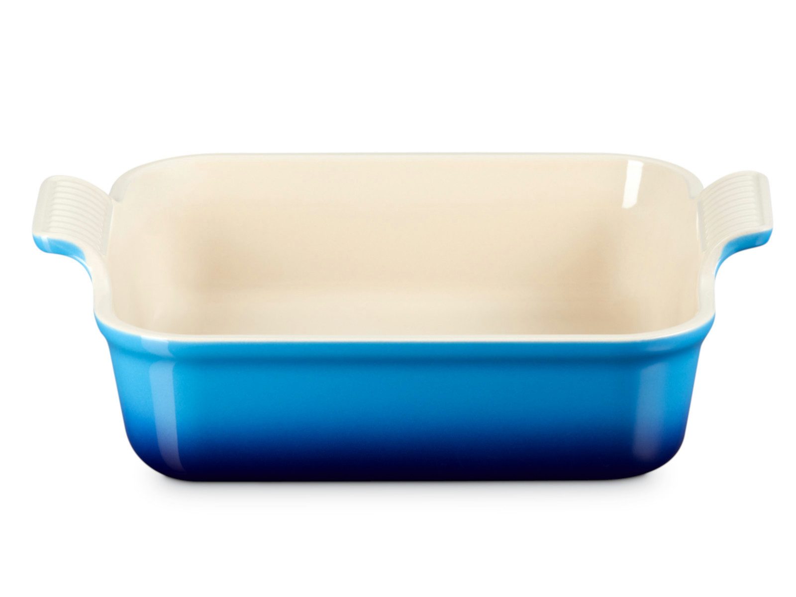 LE CREUSET Auflaufform Auflaufform Tradition quadratisch azure 23cm, Steinzeug