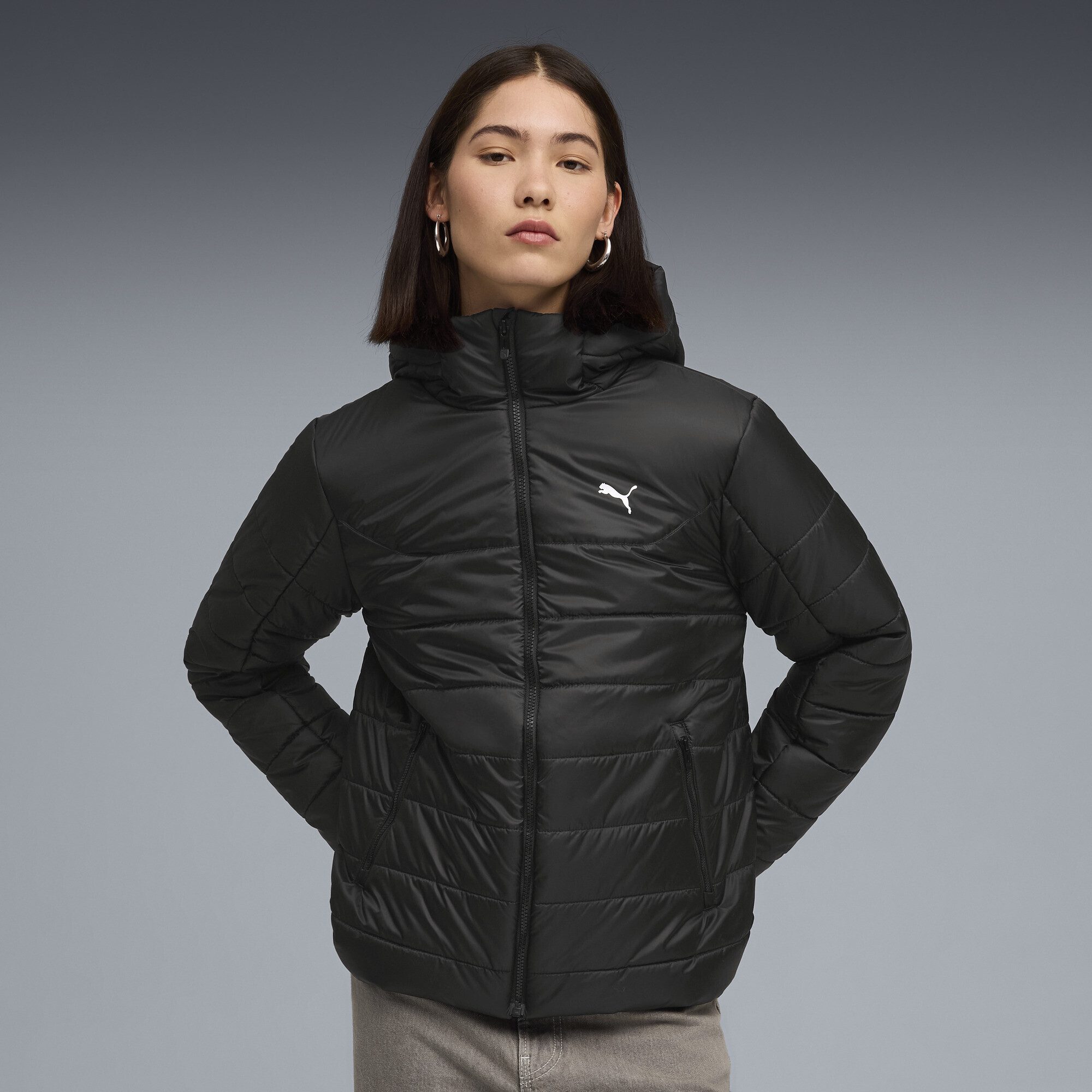 PUMA Winterjacke Essentials Wattierte Kapuzenjacke Damen günstig online kaufen