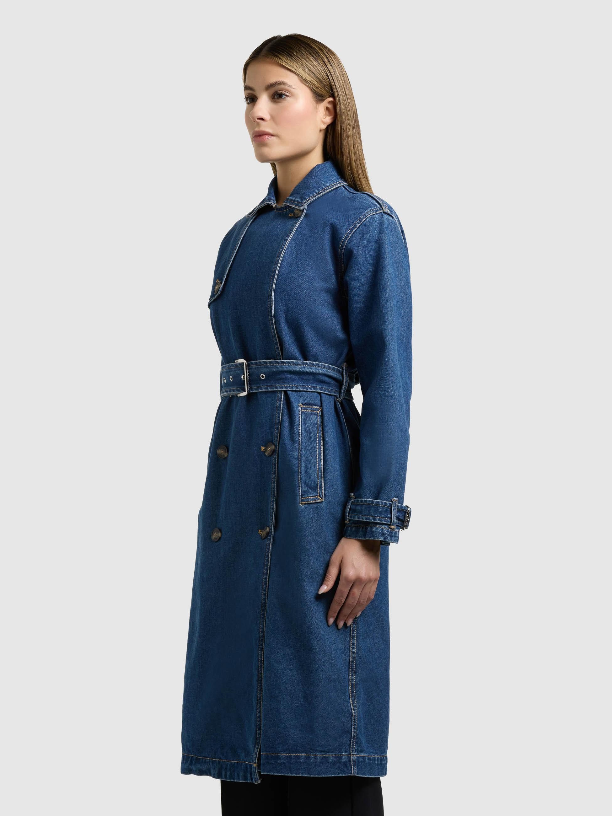 khujo Langmantel Hera Trenchcoat aus Jeans
