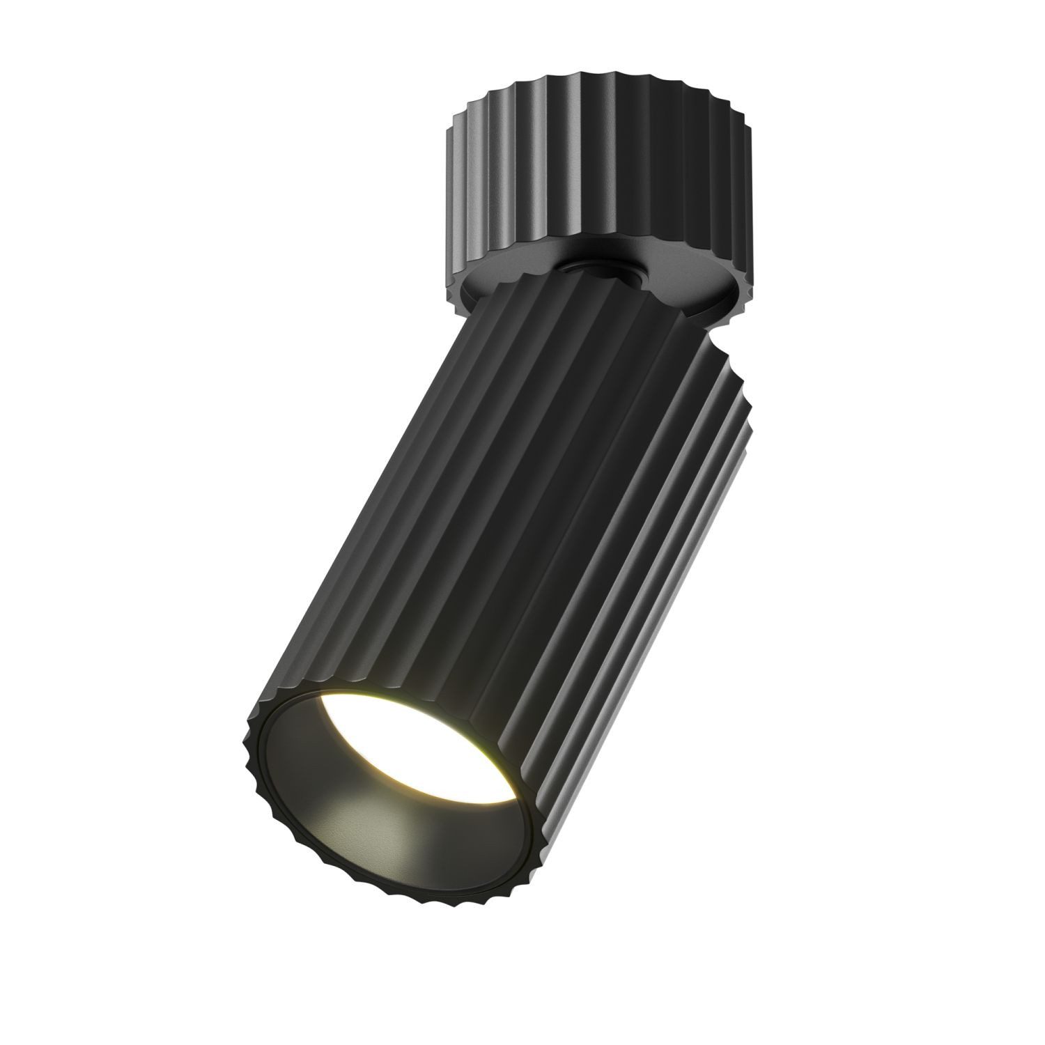 Licht-Erlebnisse Deckenstrahler OLAN, ohne Leuchtmittel, Aluminium GU10 verstellbar 10 cm breit Schwarz Modern
