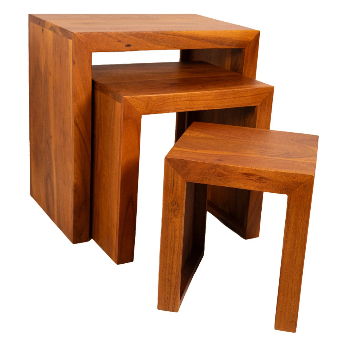 Liadomo Beistelltisch Bianca (3er-Set), massives Akazienholz, individuelle günstig online kaufen