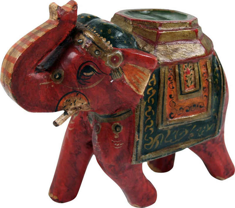 Guru-Shop Dekofigur »Deko Elefant aus Indien, bemalter indischer..«