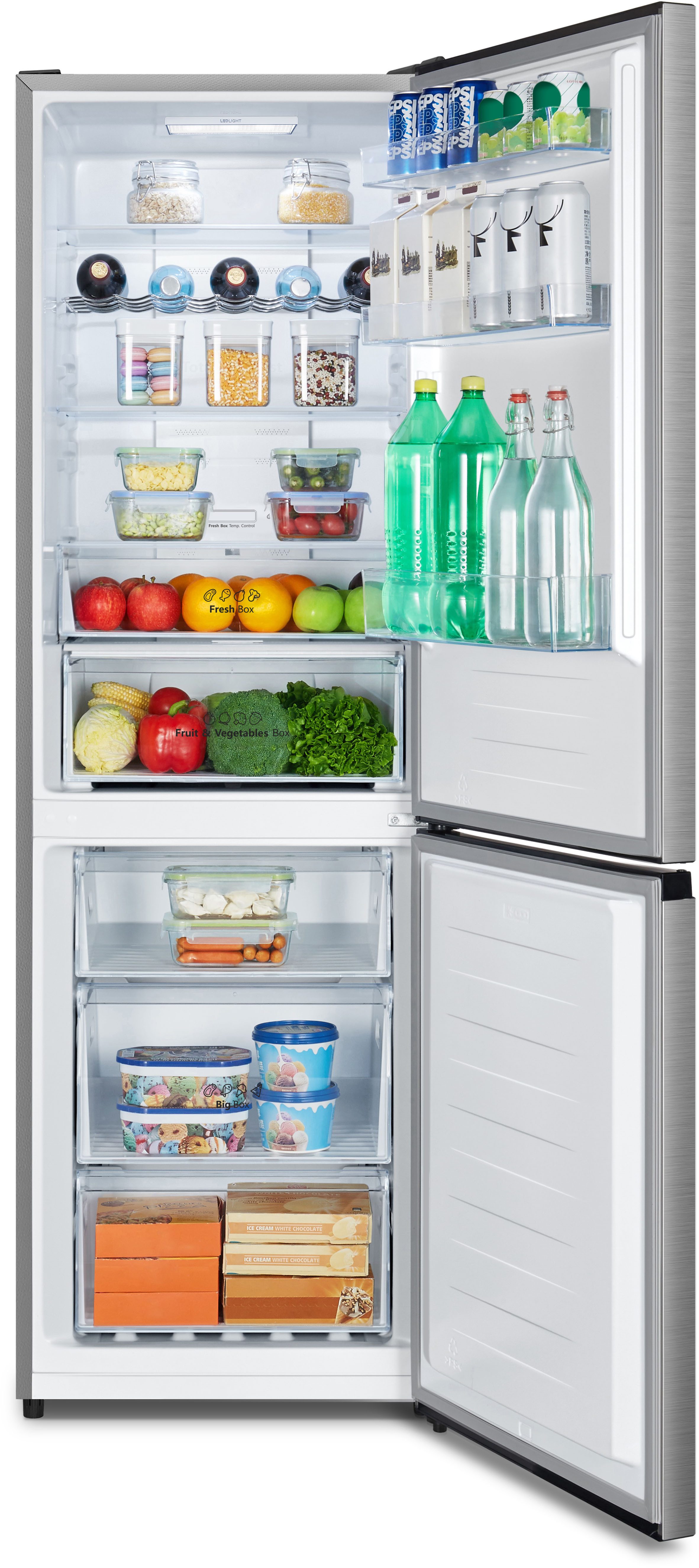 Hisense Kühl-/Gefrierkombination RB390N4CCD, 186 cm hoch, 59,5 cm breit, Außen-Display – Bild 3 von 5