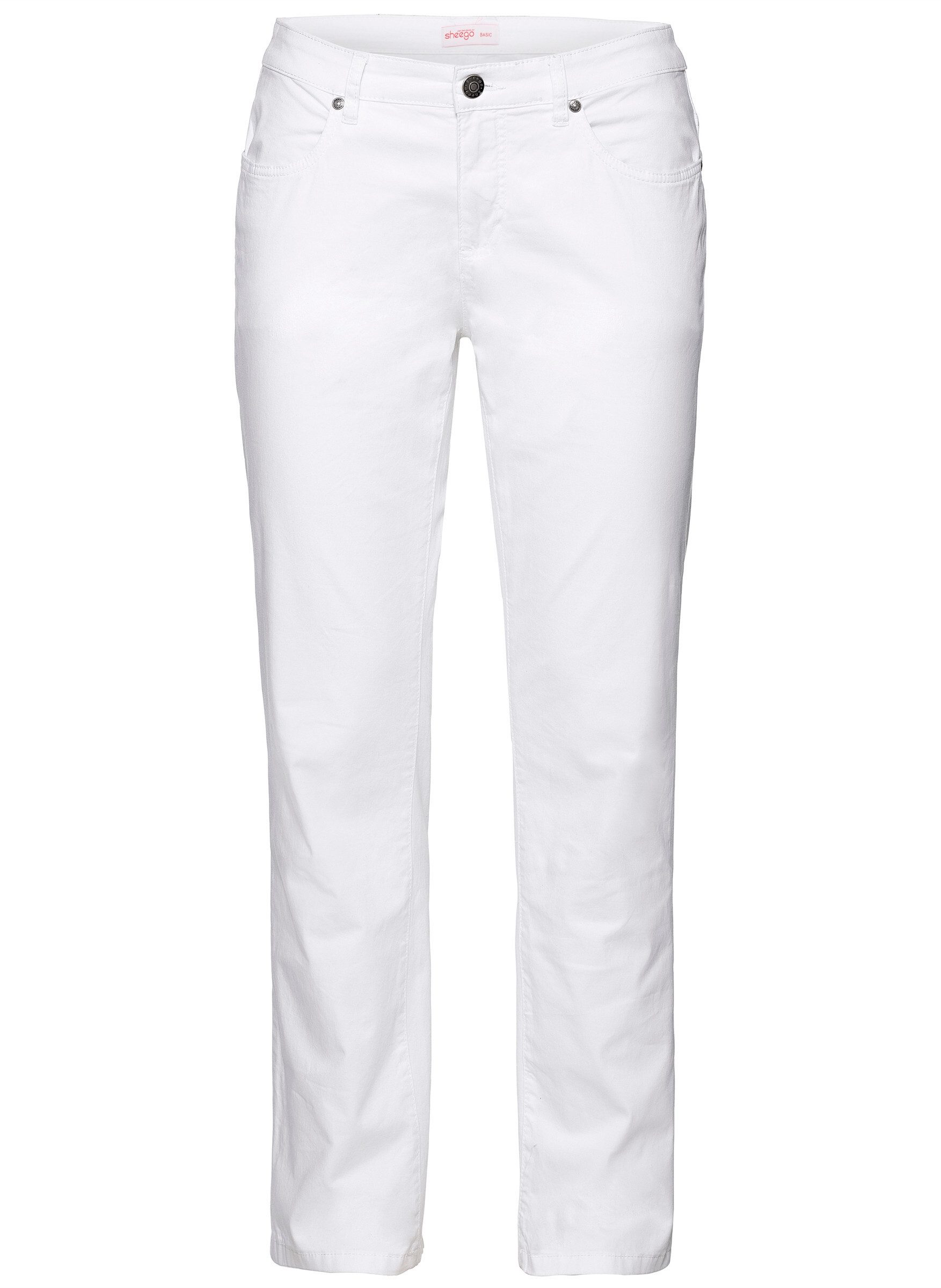 Sheego Jerseyhose Hose Innenbeinlänge ca. 78 günstig online kaufen
