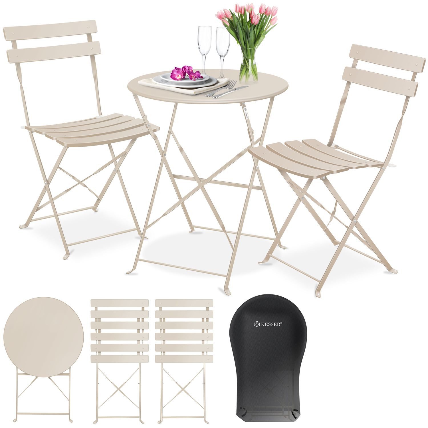 KESSER Bistrotisch, Bistro-Set 3-teilig Bistrotisch mit günstig online kaufen