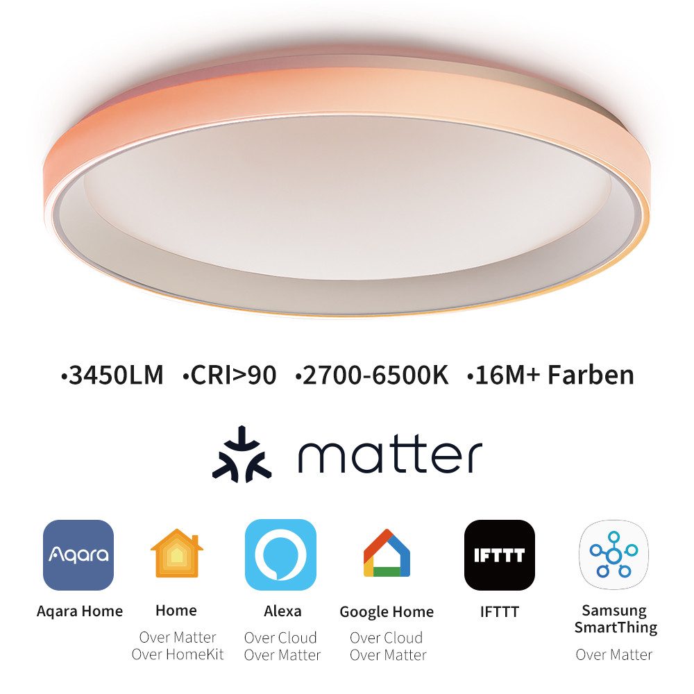 Aqara LED Deckenleuchte Aqara T1M für Smart Home Lösung, LED fest integrier günstig online kaufen